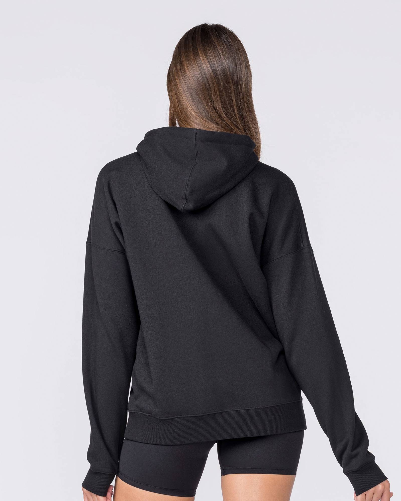 Routine Zip Through Hoodie - Black