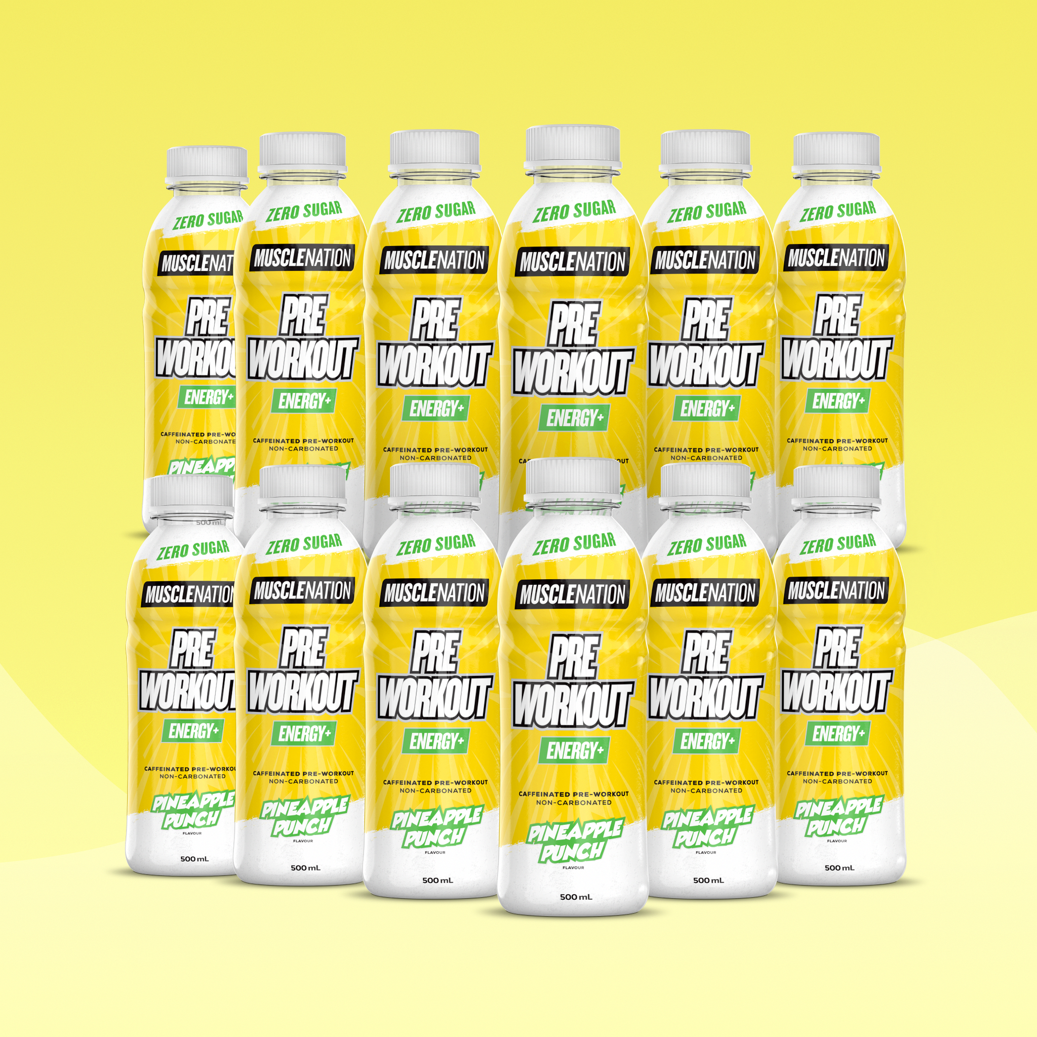 Pre-Workout RTD - Pineapple Punch 500ml (12 Pack)