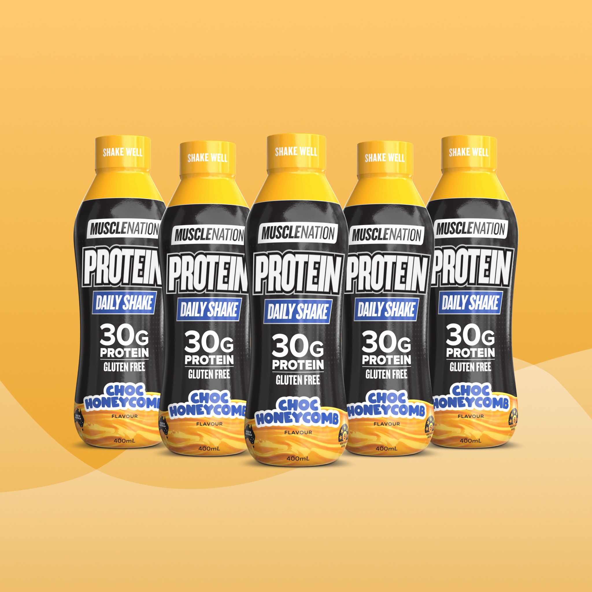 Protein Shake RTD - Choc Honeycomb 400ml Bottle (6 Pack)