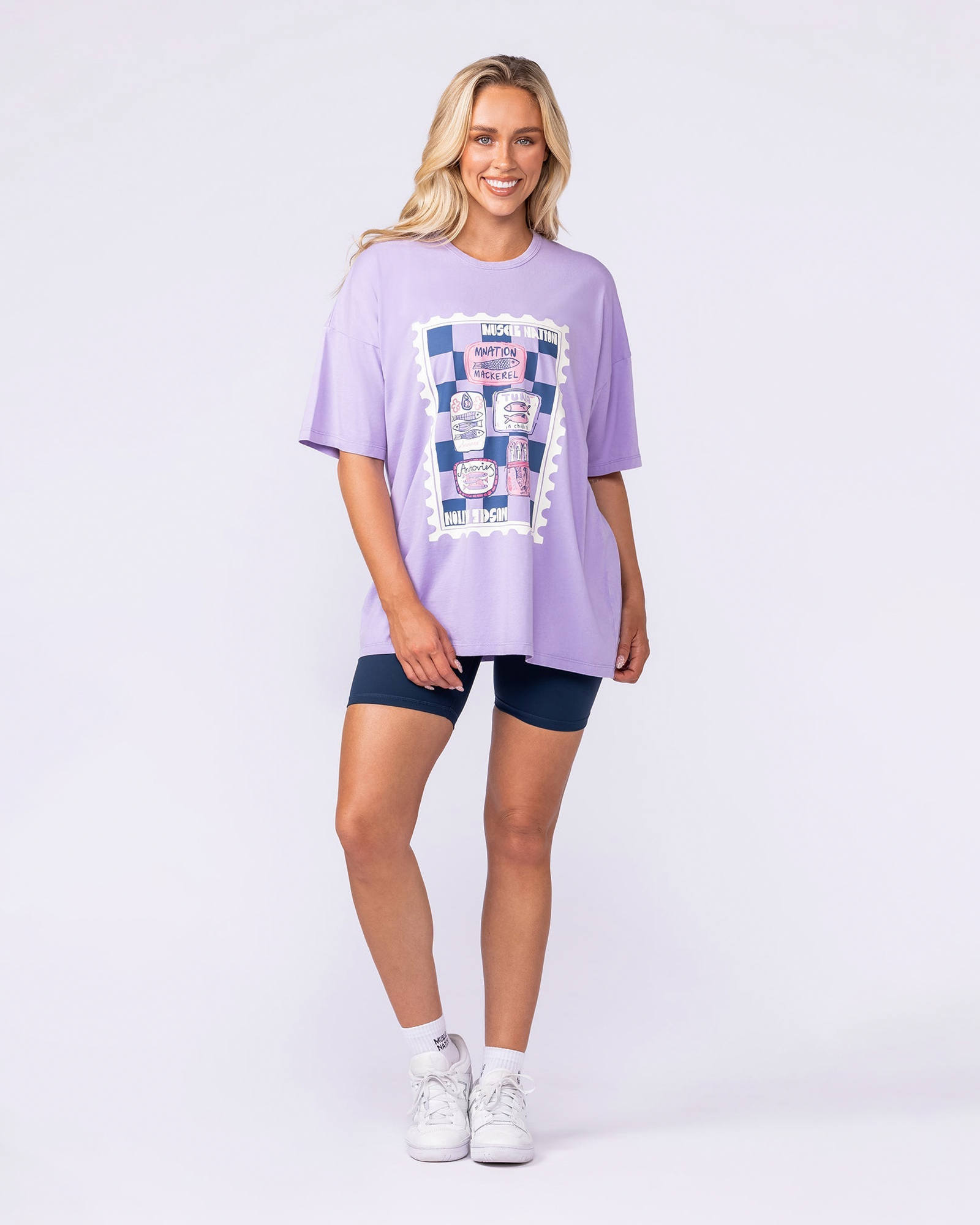 Sardina Oversized Vintage Tee - Washed Iris