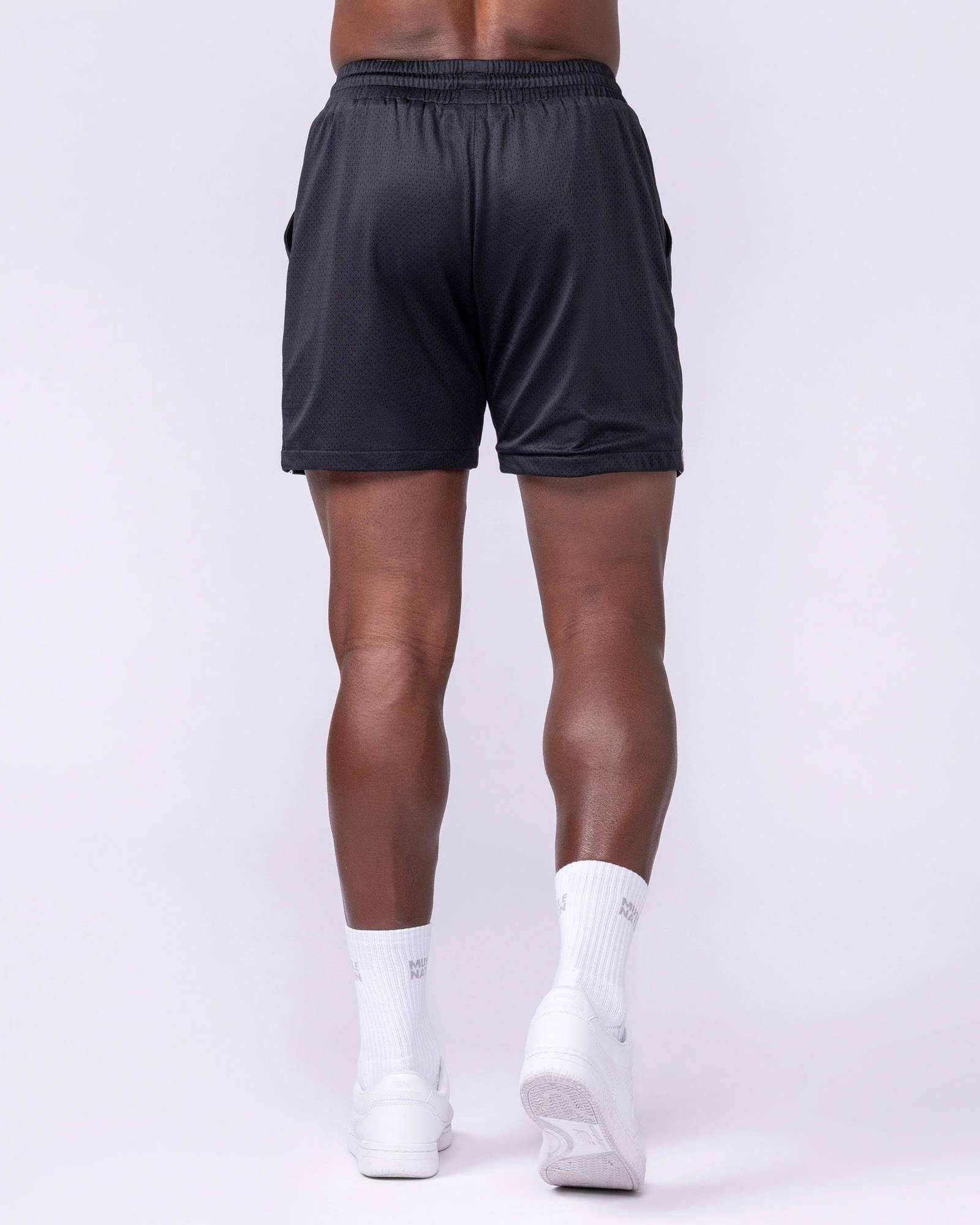 Script Lay Up 4" Shorts - Black