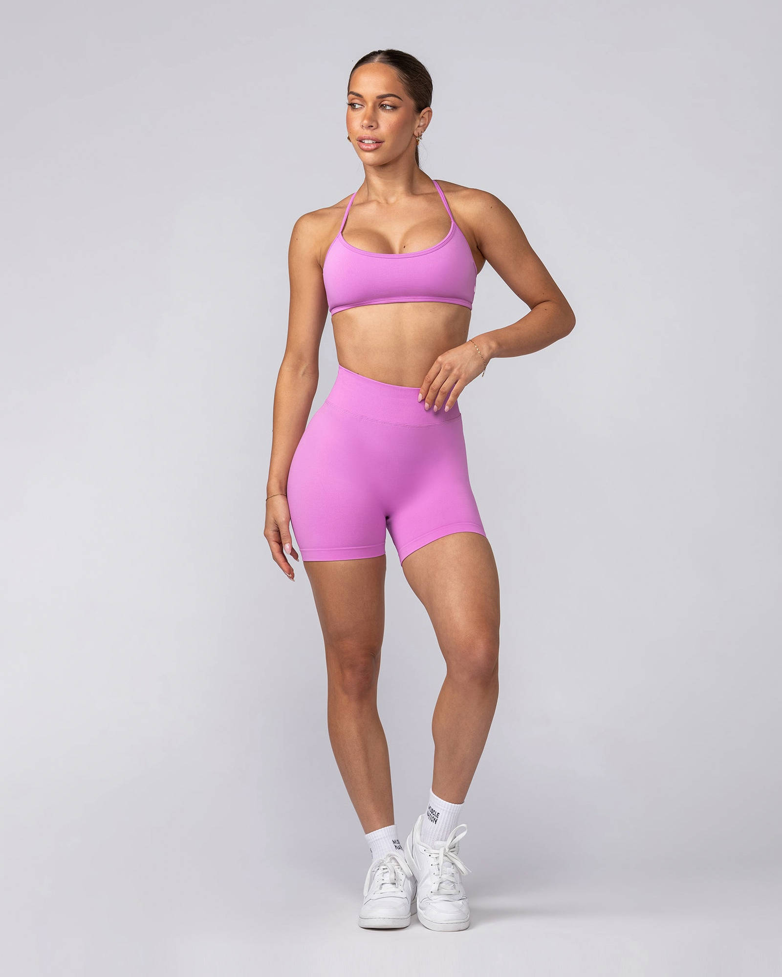 Sculpt Seamless Midway Shorts - Peony
