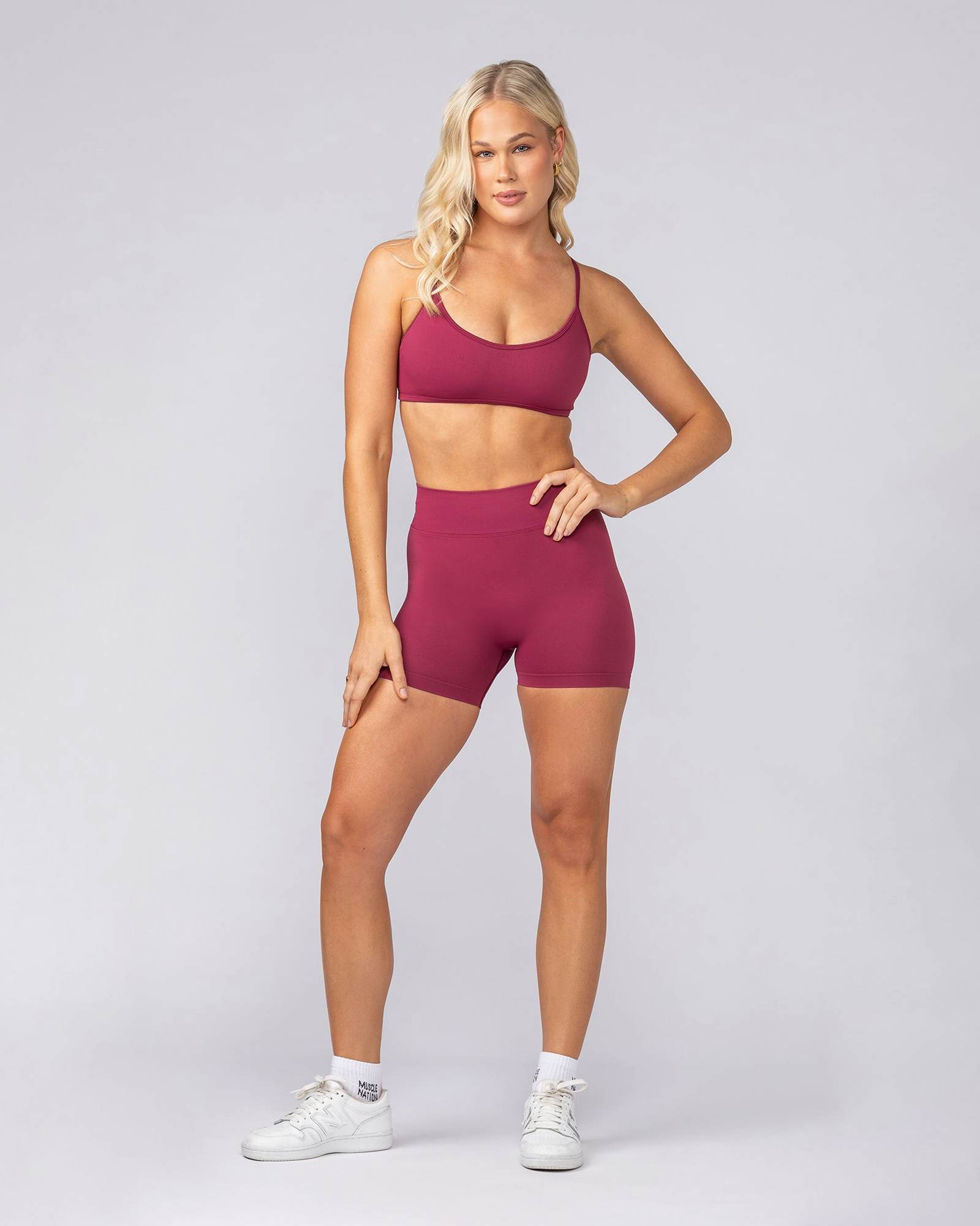 Sculpt Seamless Midway Shorts - Rose Bud