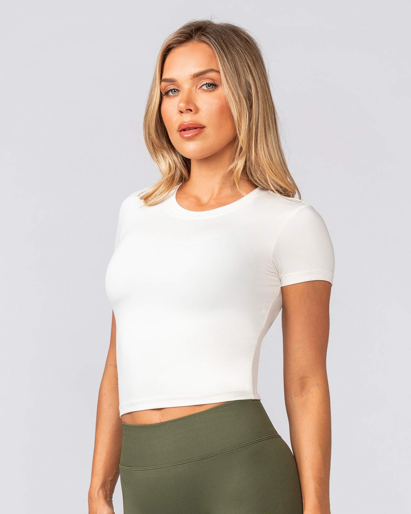 Essential Cropped Tee - Coconut