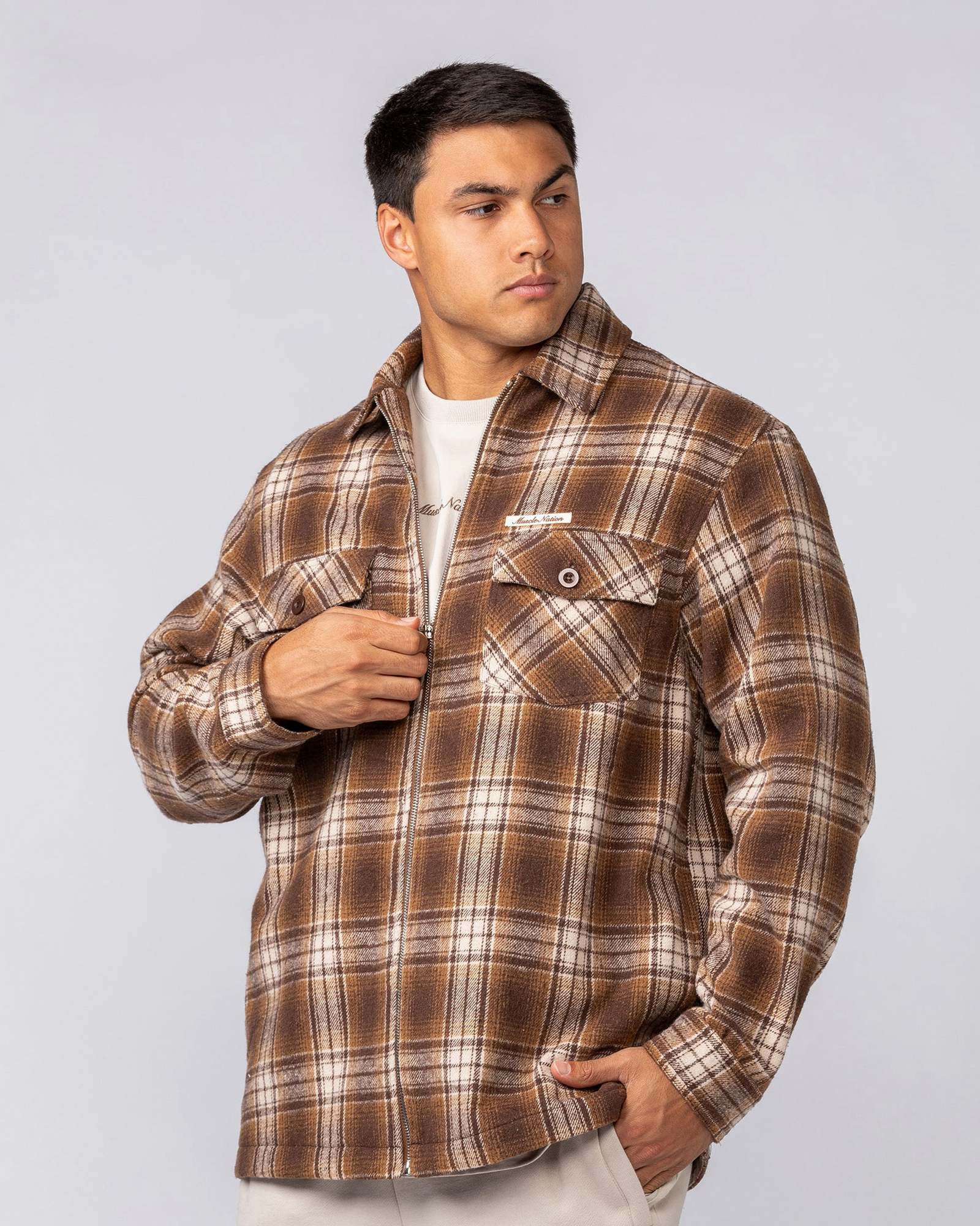 Oversized Shacket - Plaid