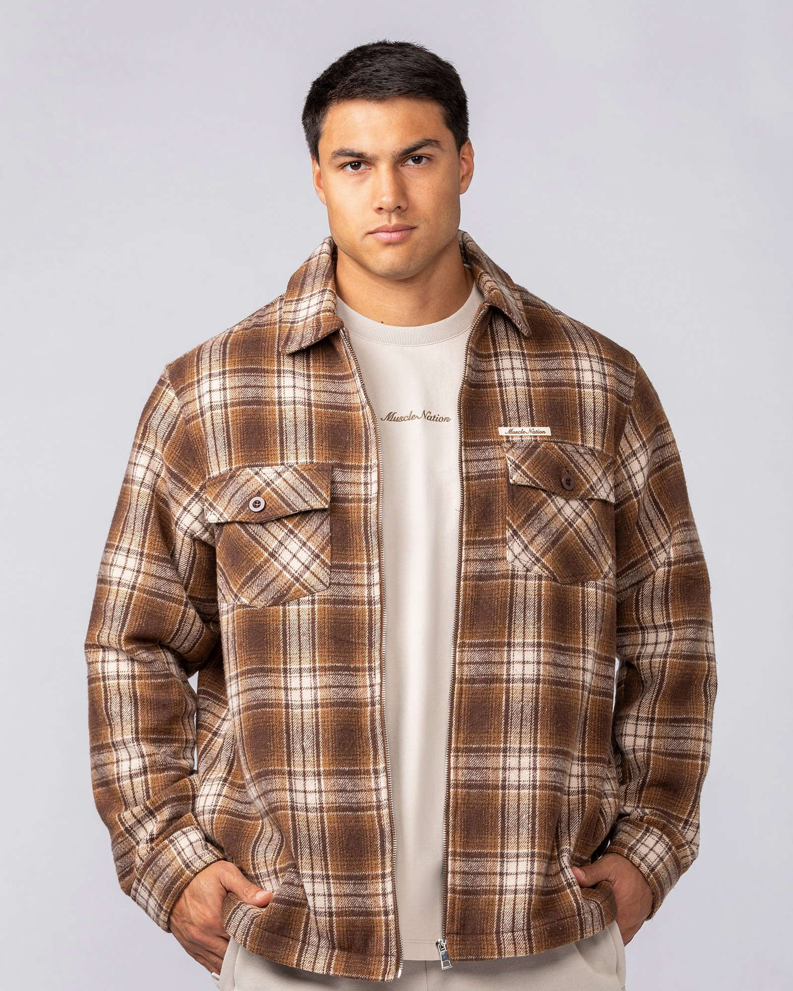 Oversized Shacket - Plaid