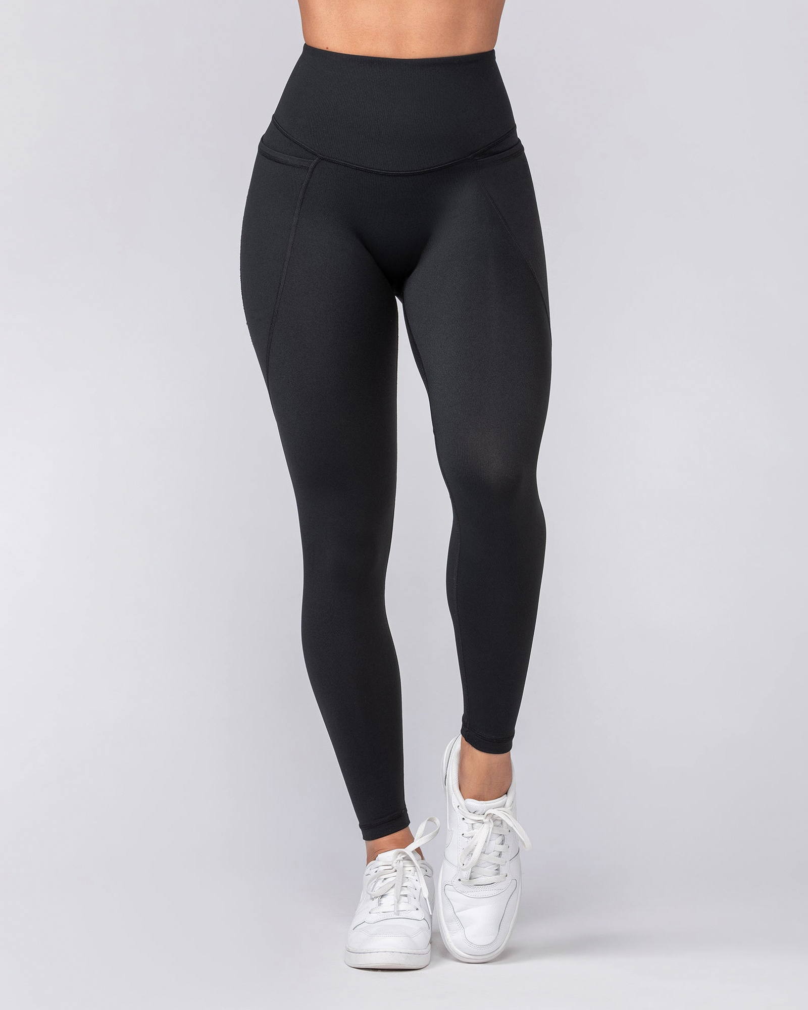 Signature Boost Pocket Ankle Length Leggings - Black