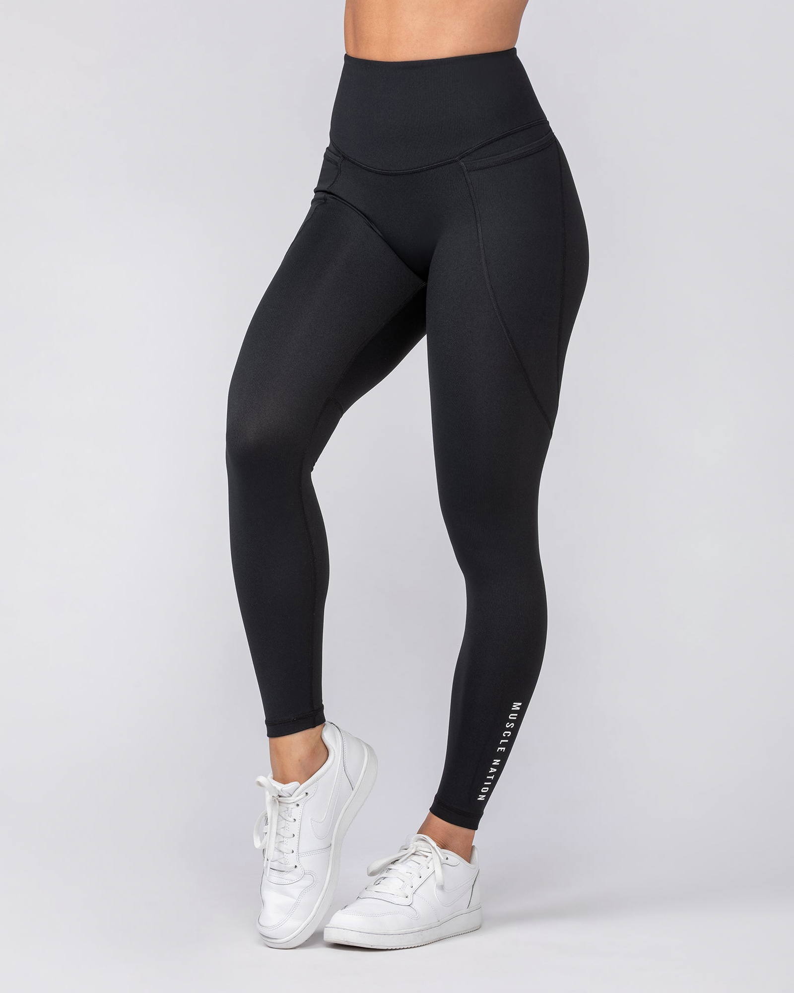 Signature Boost Pocket Ankle Length Leggings - Black