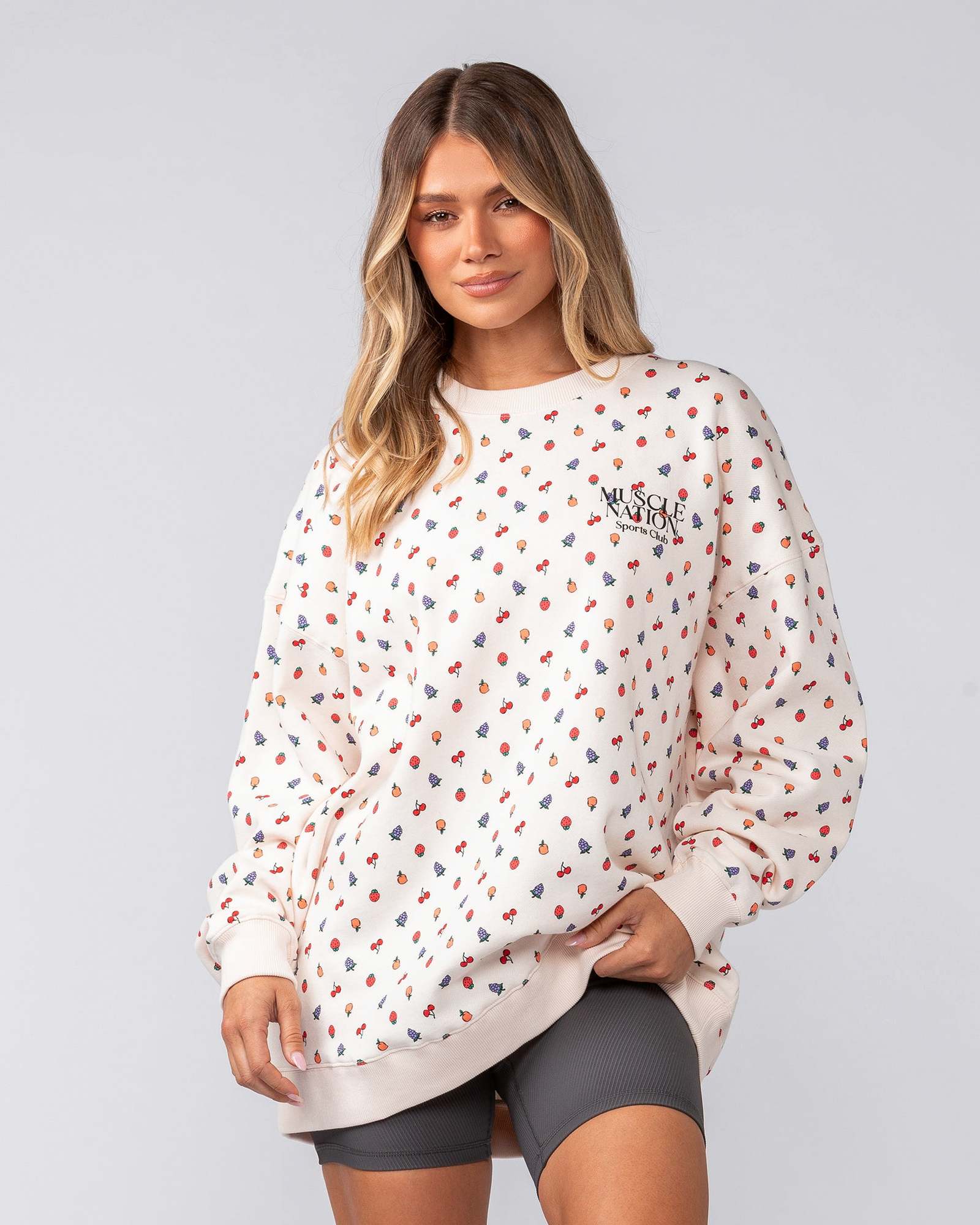Smoothie Oversized Pullover - Smoothie Print