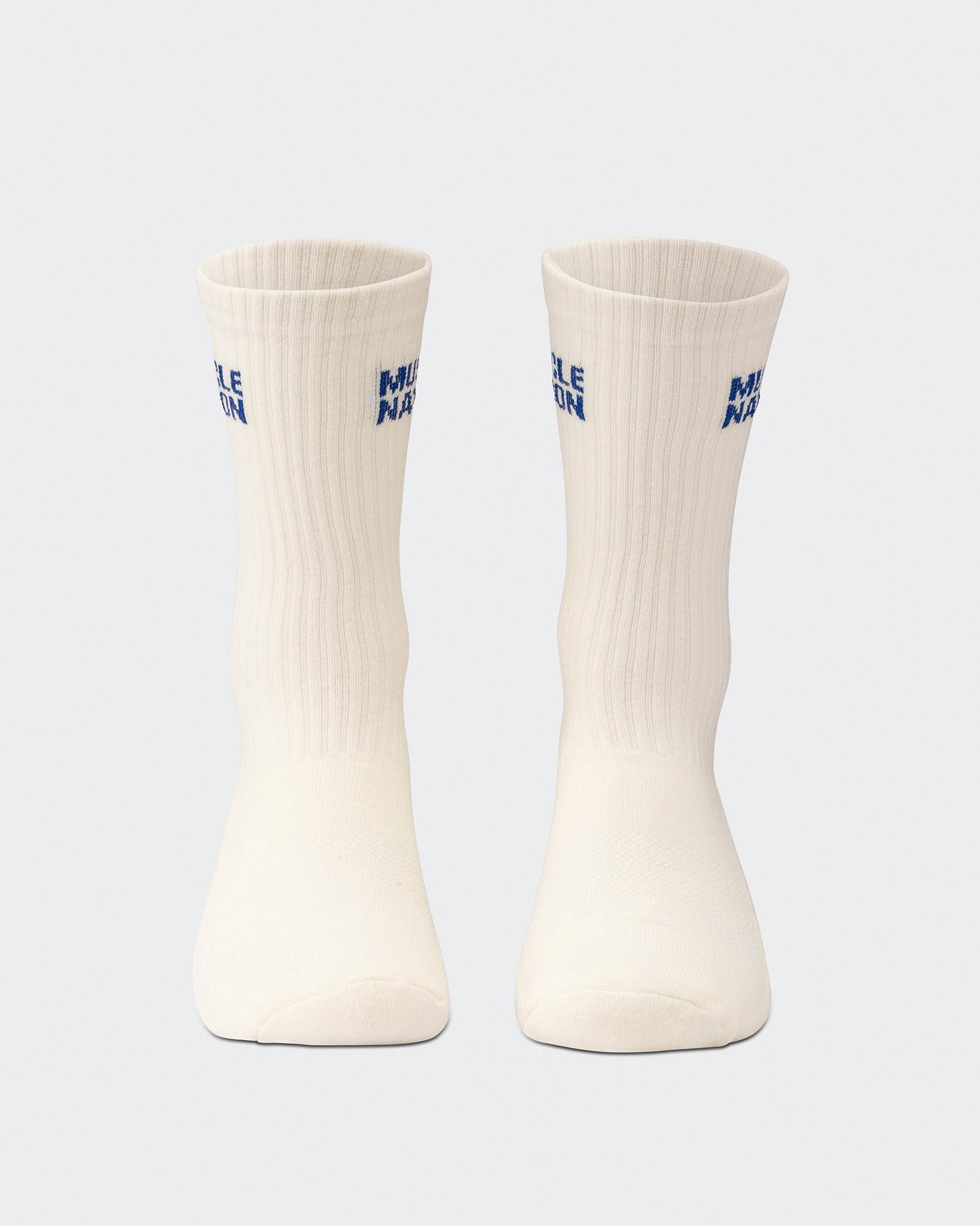 Mens Essential Crew Socks (3x Pack) - Navy / Hawaiian Blue / Off White
