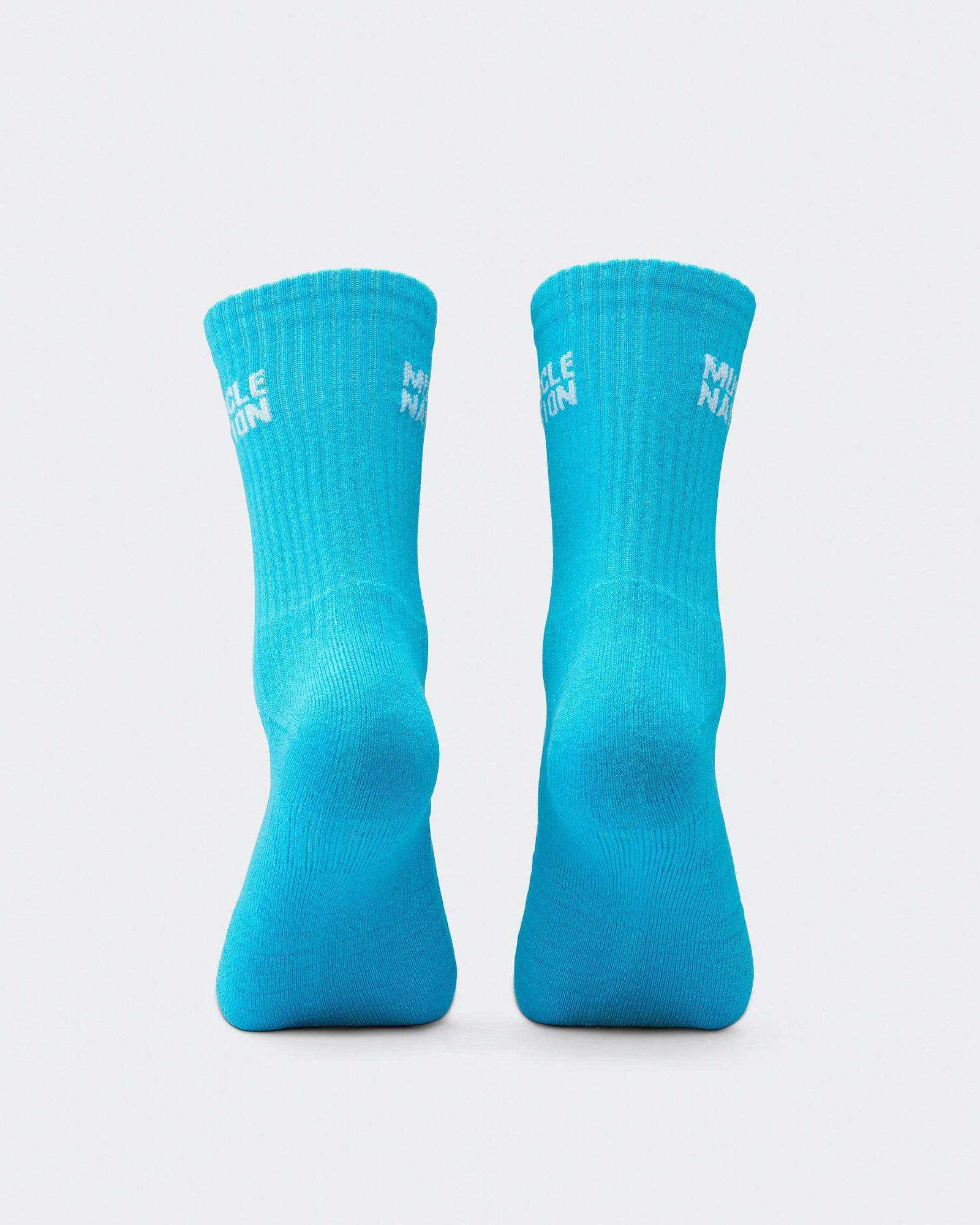 Mens Essential Crew Socks (3x Pack) - Navy / Hawaiian Blue / Off White