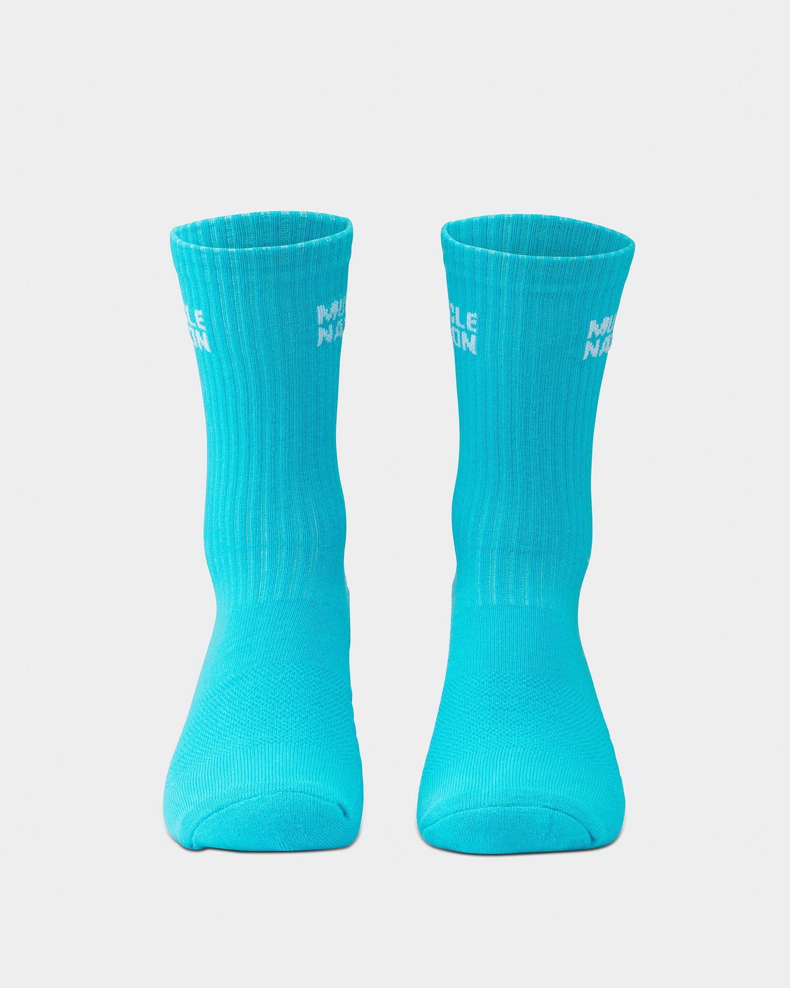 Mens Essential Crew Socks (3x Pack) - Navy / Hawaiian Blue / Off White