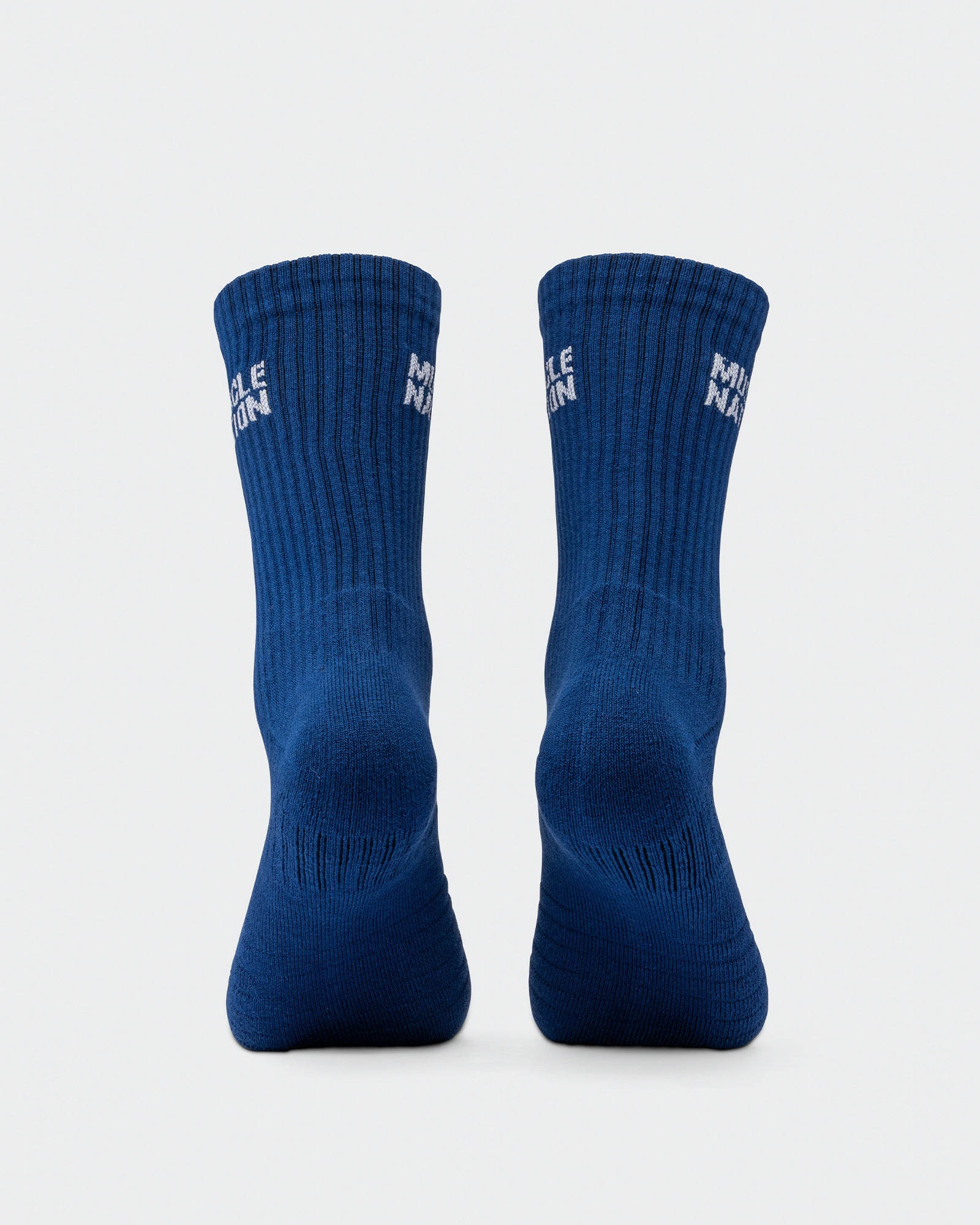 Mens Essential Crew Socks (3x Pack) - Navy / Hawaiian Blue / Off White