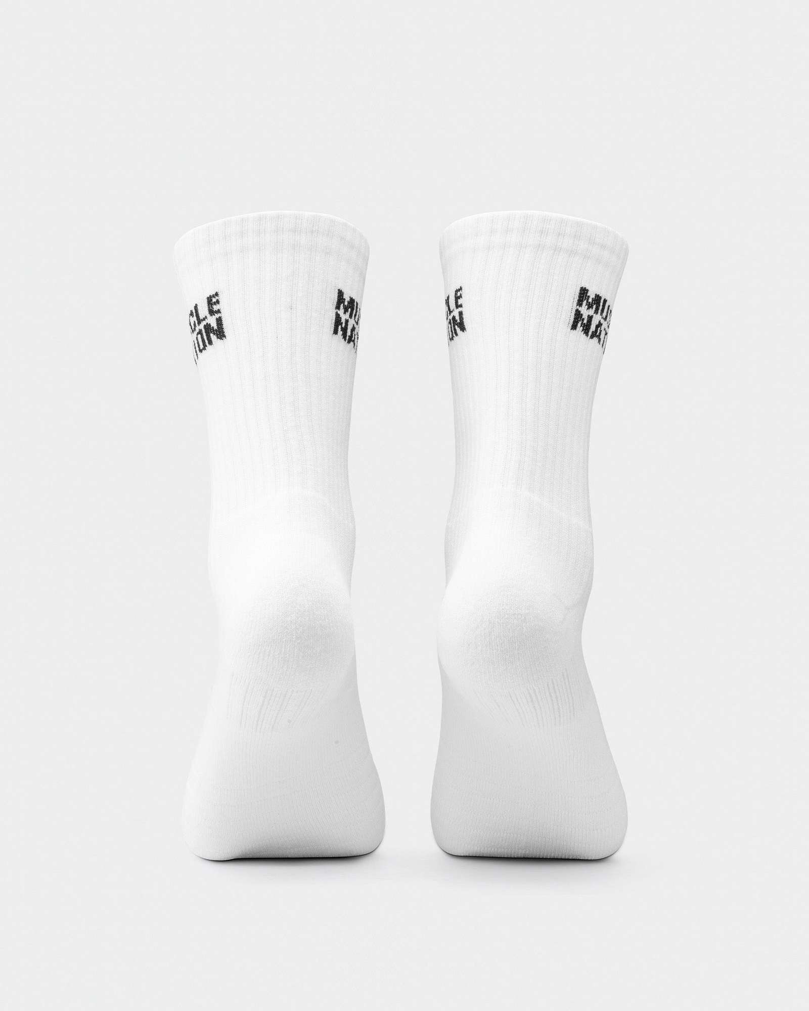 Mens Essential Crew Socks (2x Pack) - White