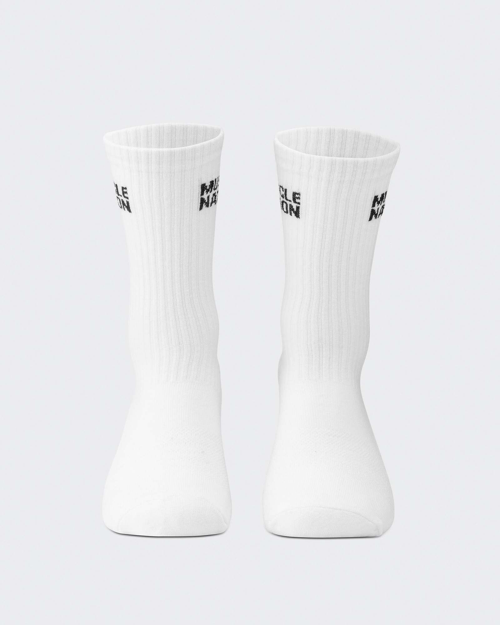 Mens Essential Crew Socks (2x Pack) - White
