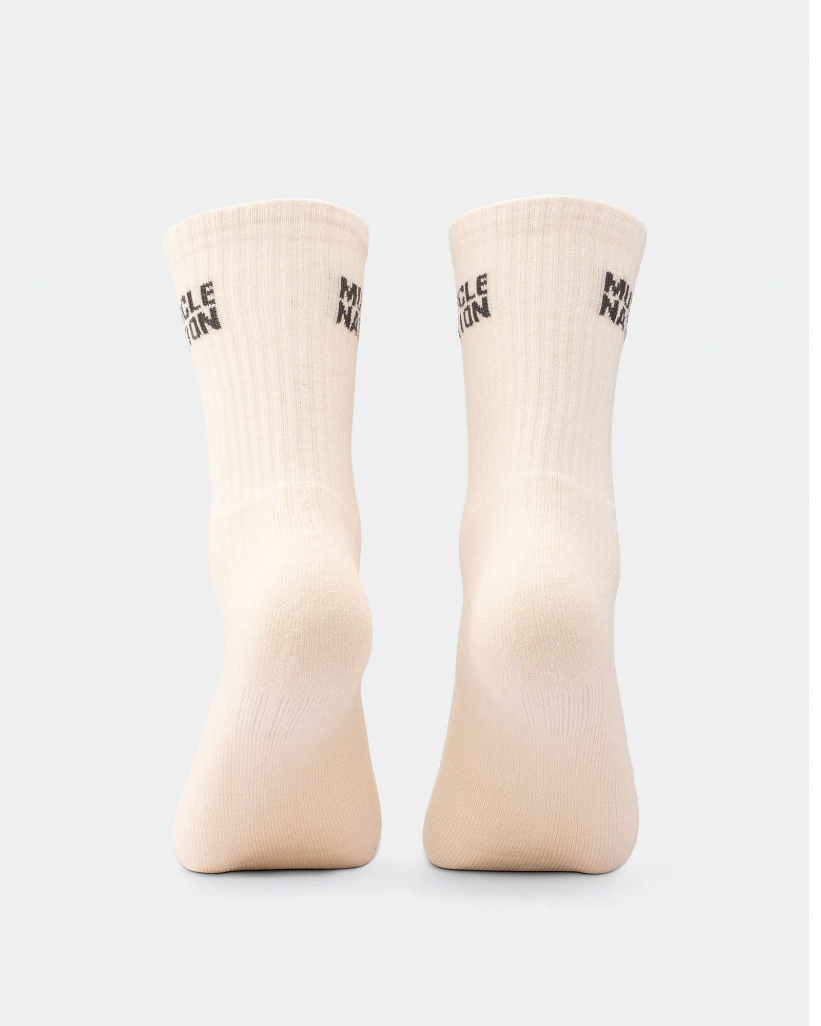 Mens Essential Crew Socks (2x Pack) - Charcoal / Dew