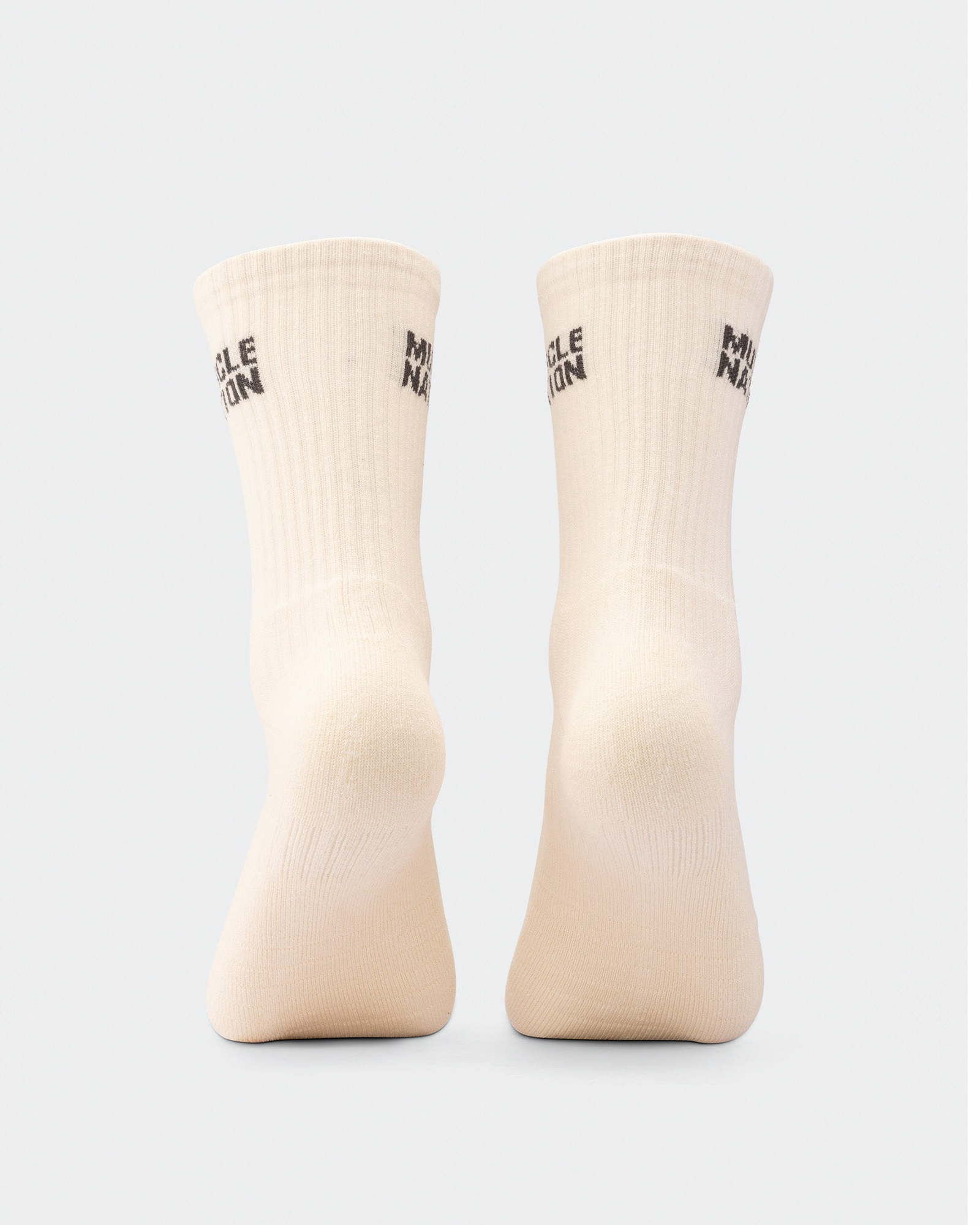 Mens Essential Crew Socks (2x Pack) - Taupe / Dew