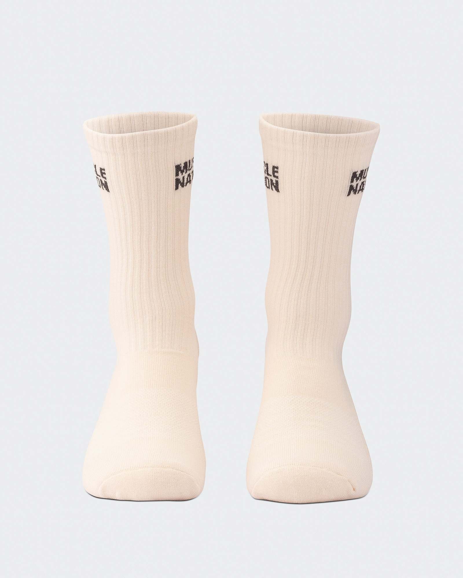 Mens Essential Crew Socks (2x Pack) - Charcoal / Dew