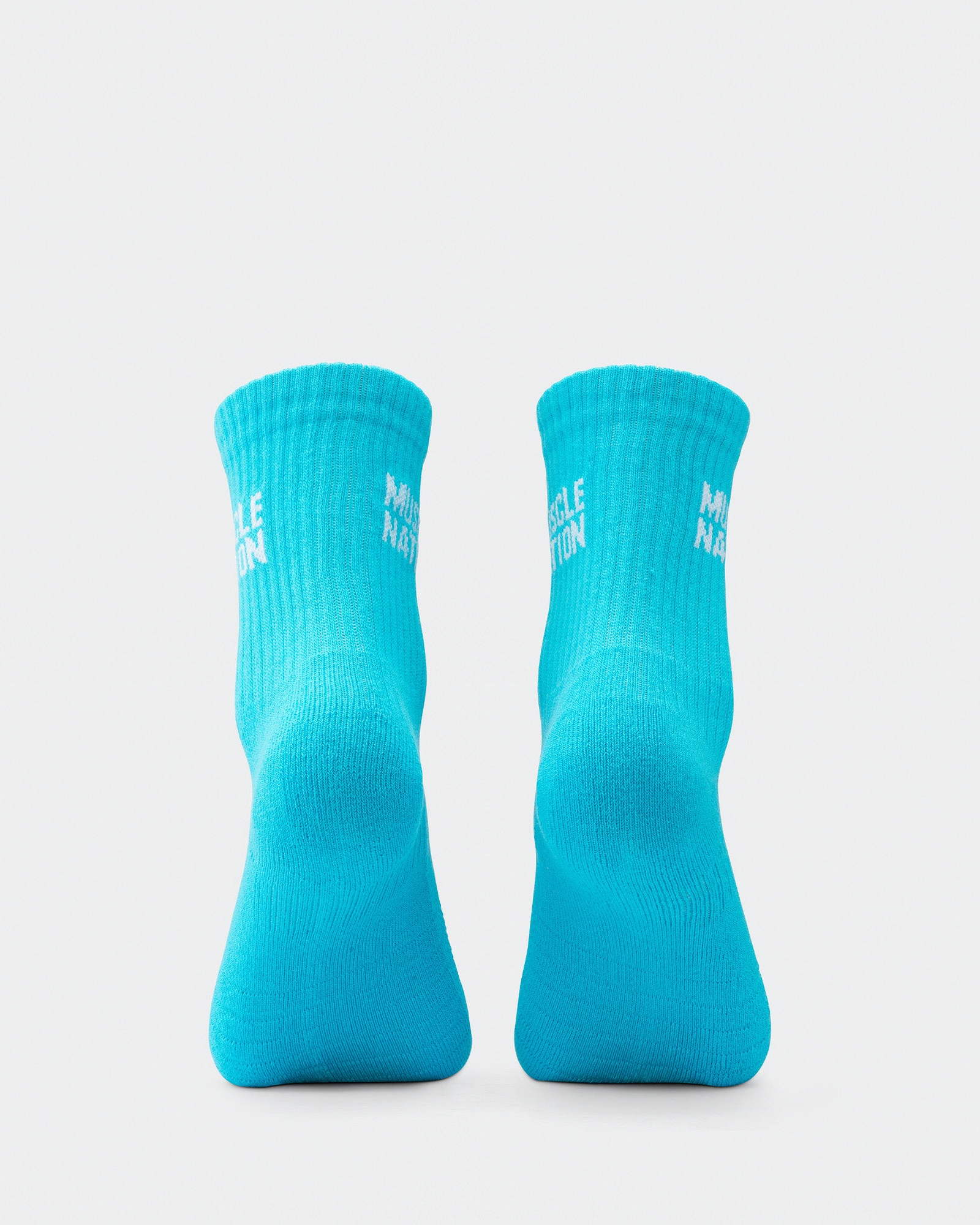 Womens Essential Crew Socks (3x Pack) - Navy / Hawaiian Blue / Off White