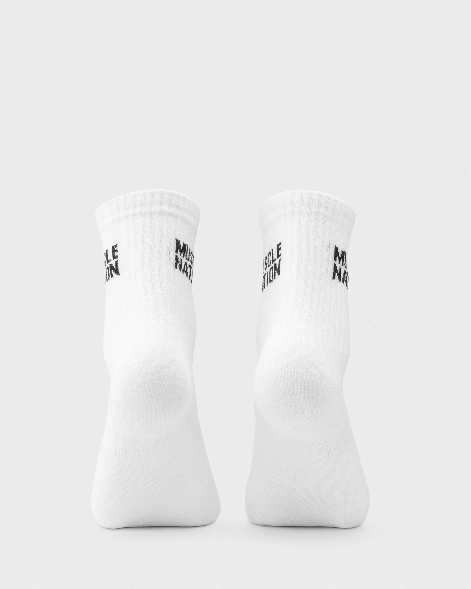 Womens Essential Crew Socks (2x Pack) - White