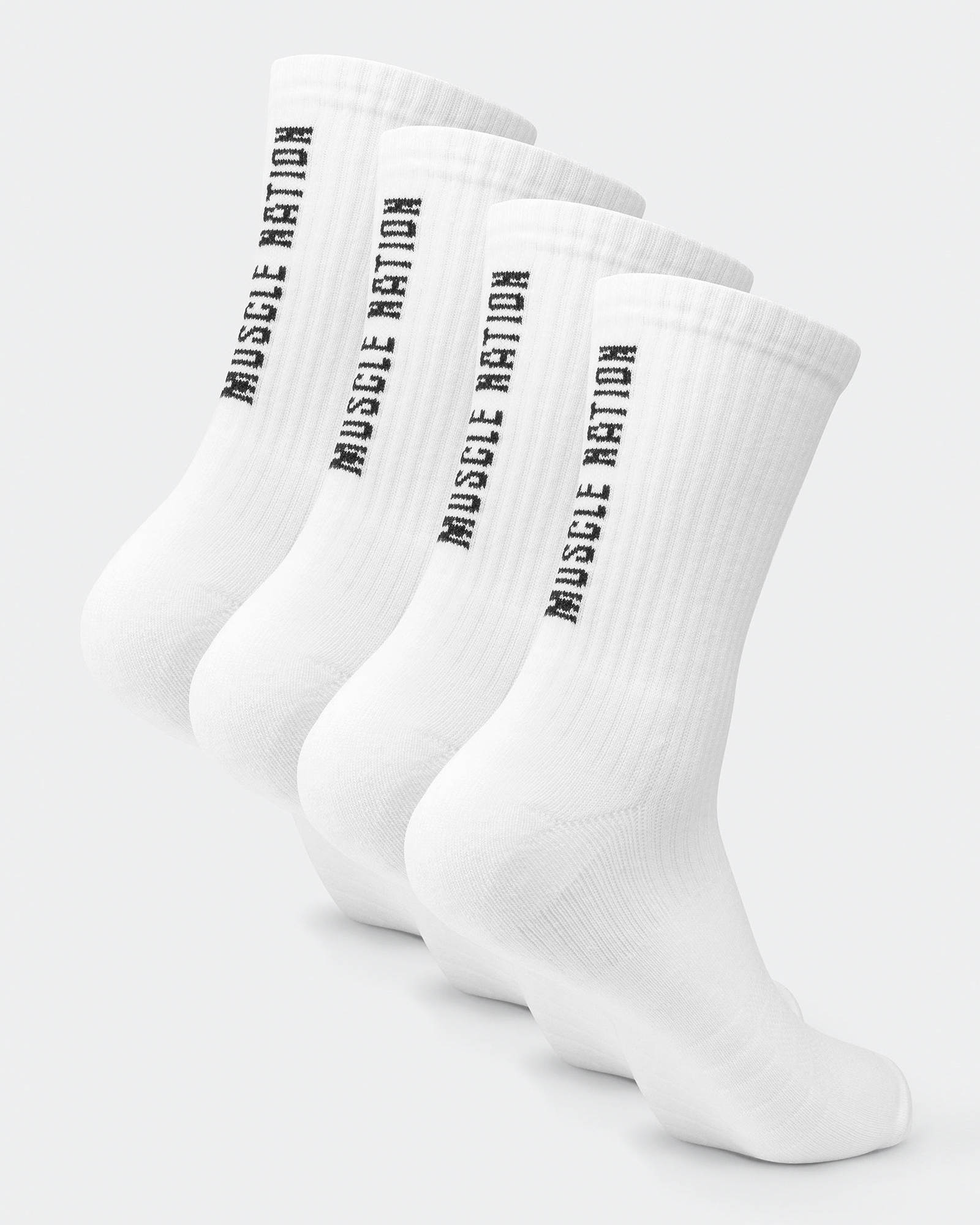 Mens Trainer Crew Sock (2x Pack) - White