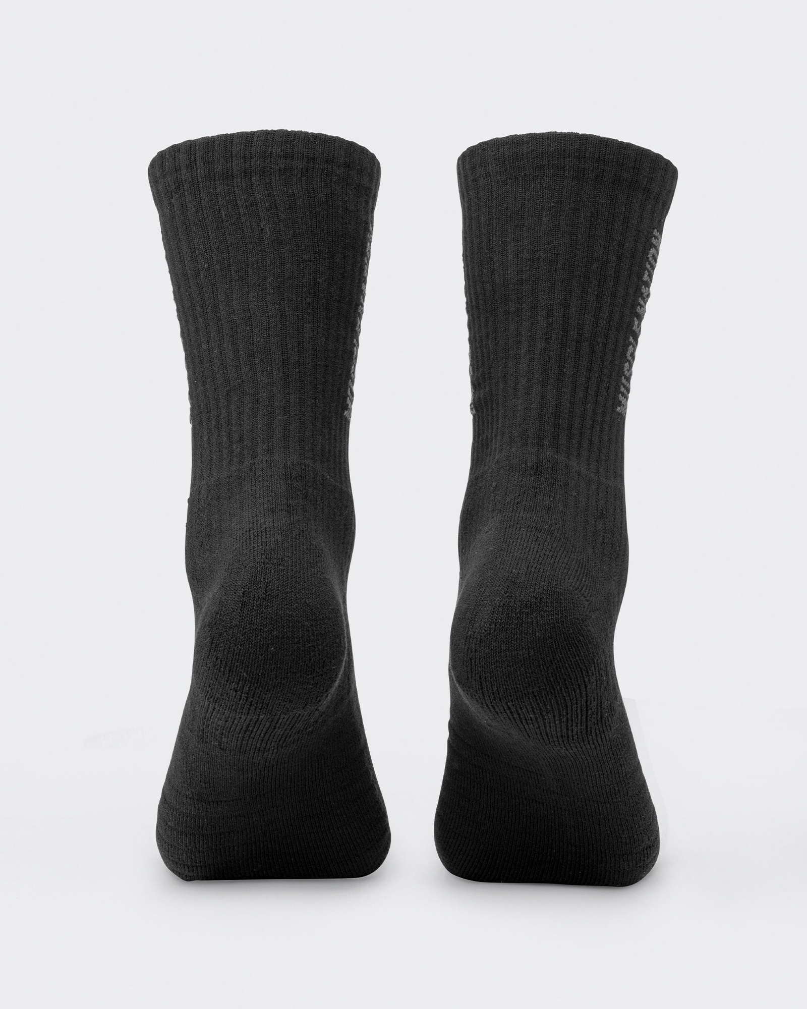 Mens Linear Crew Sock (2x Pack) - Black