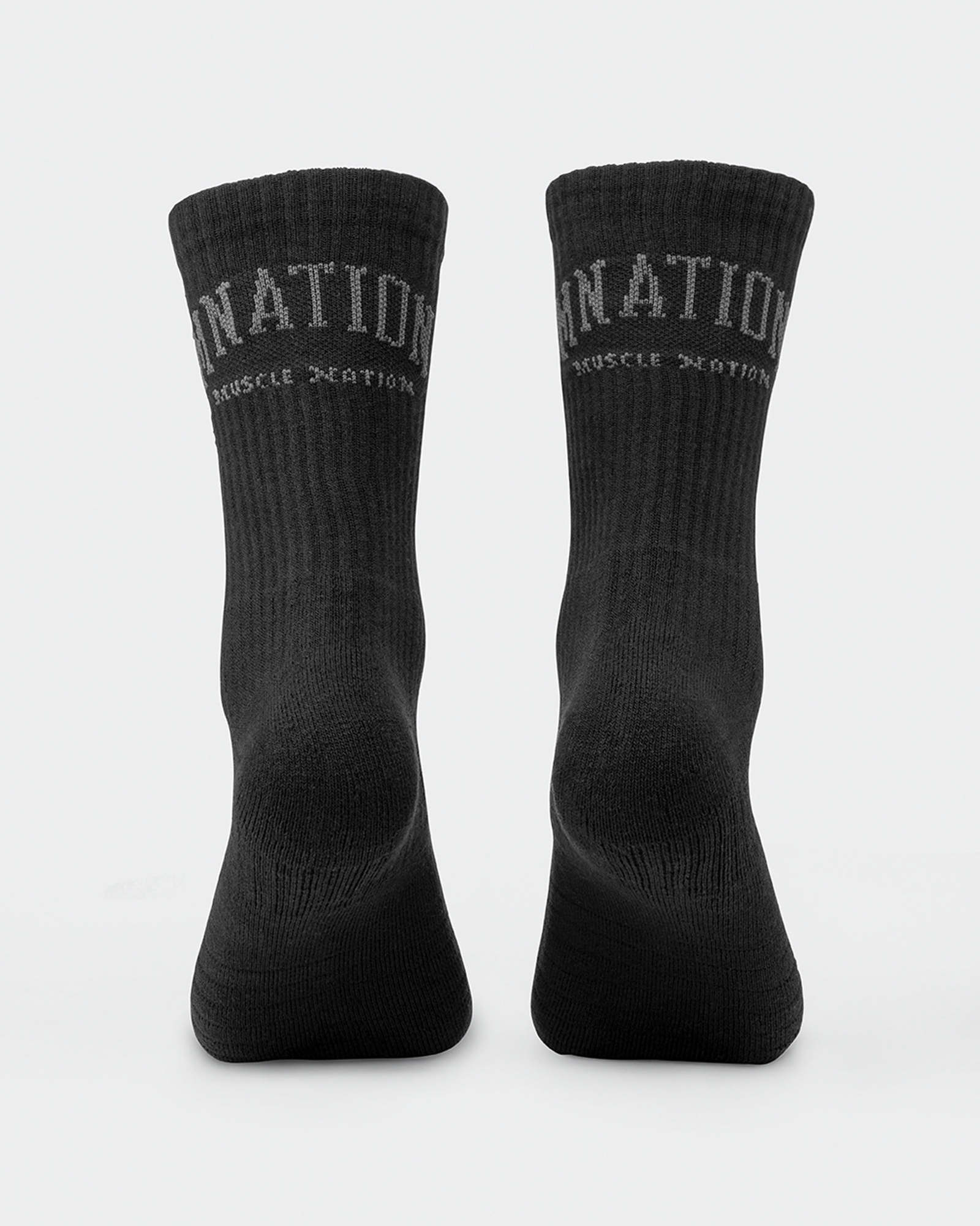 Mens Varsity Crew Sock (2x Pack) - Black