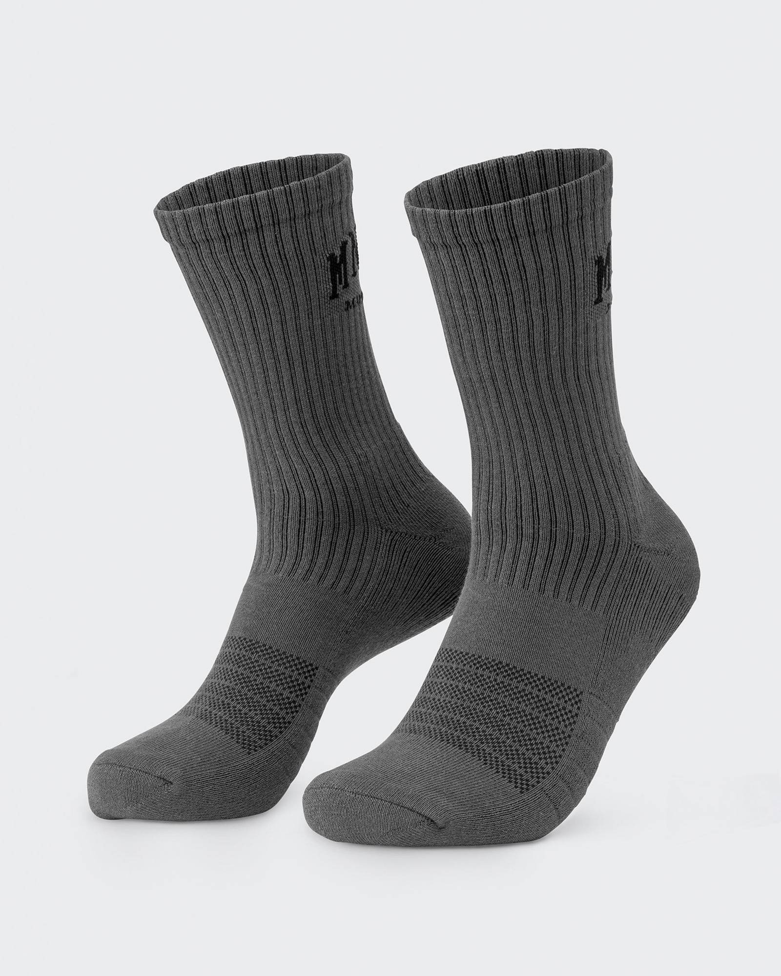 Mens Varsity Crew Sock (2x Pack) - Charcoal
