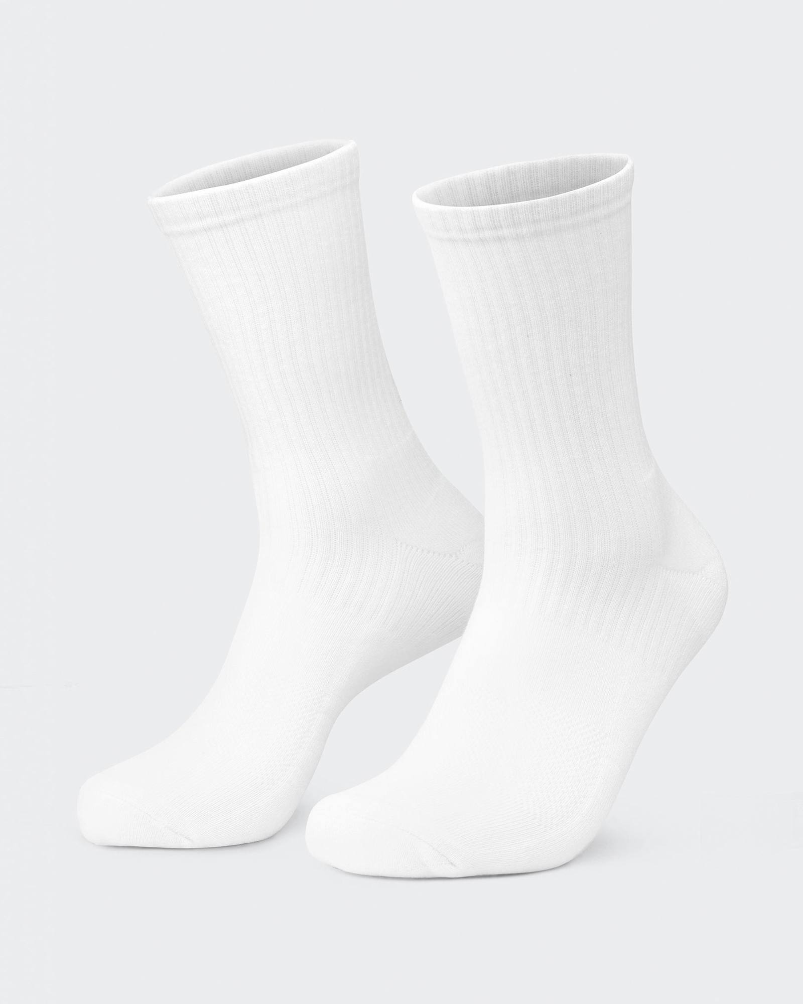 Mens Trainer Crew Sock (2x Pack) - White