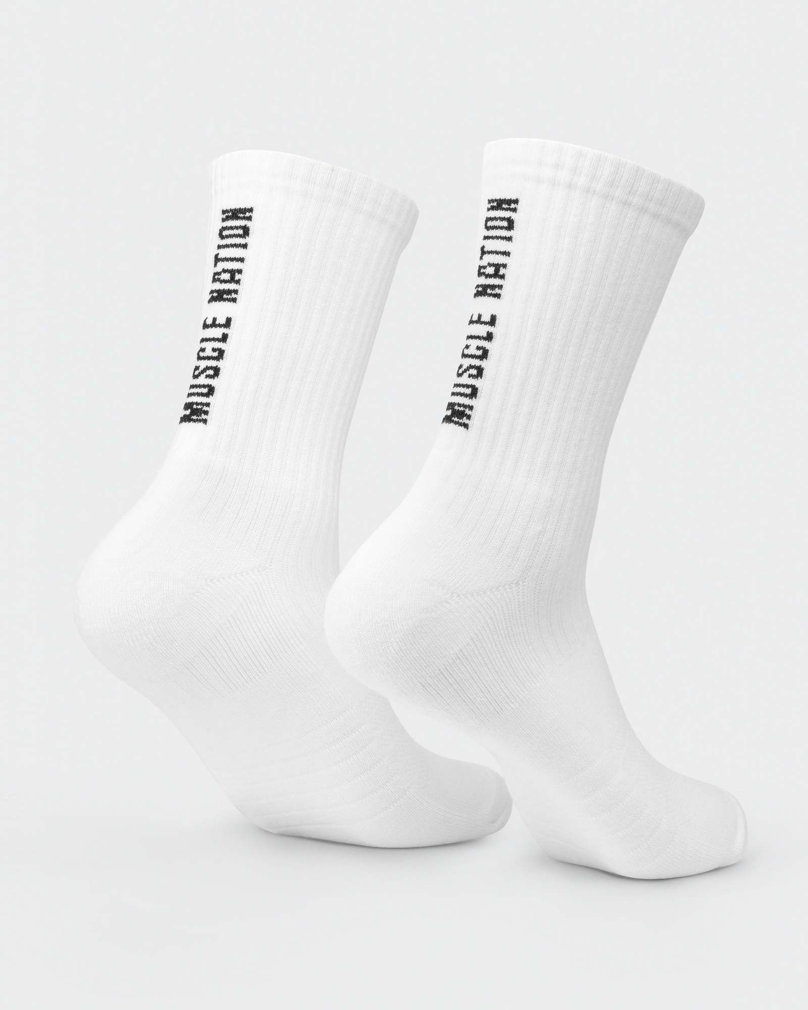 Mens Trainer Crew Sock (2x Pack) - White