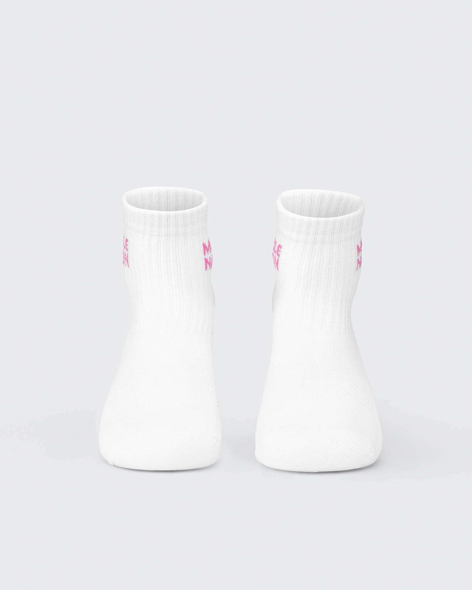 Womens 1/4 Crew Sock (2x Pack) - Clover/ Hollywood pink