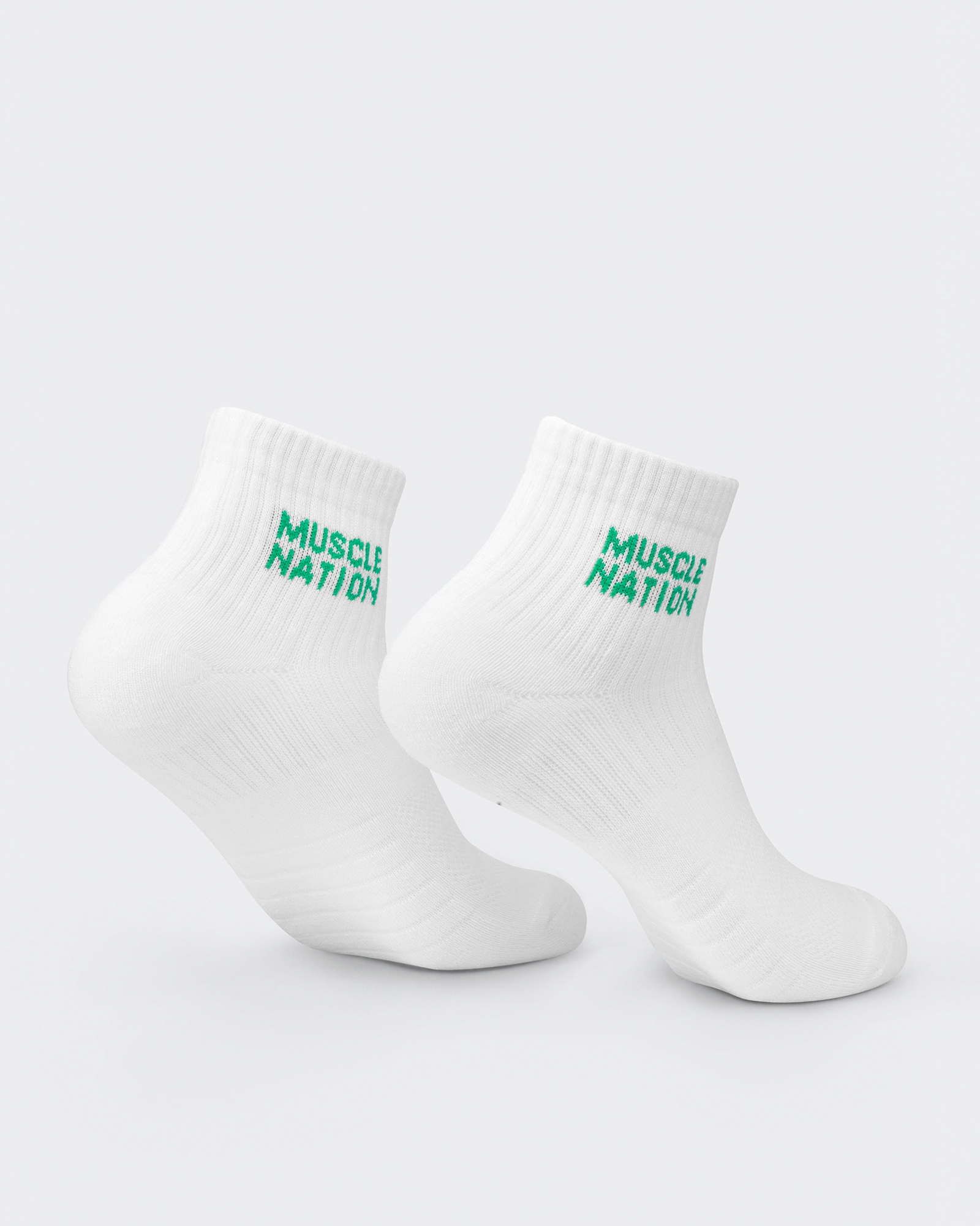 Womens 1/4 Crew Sock (2x Pack) - Clover/ Hollywood pink