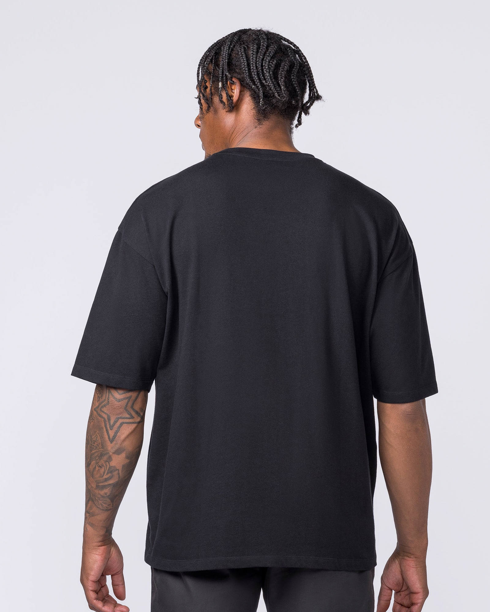 Spartan Oversized Tee - Black