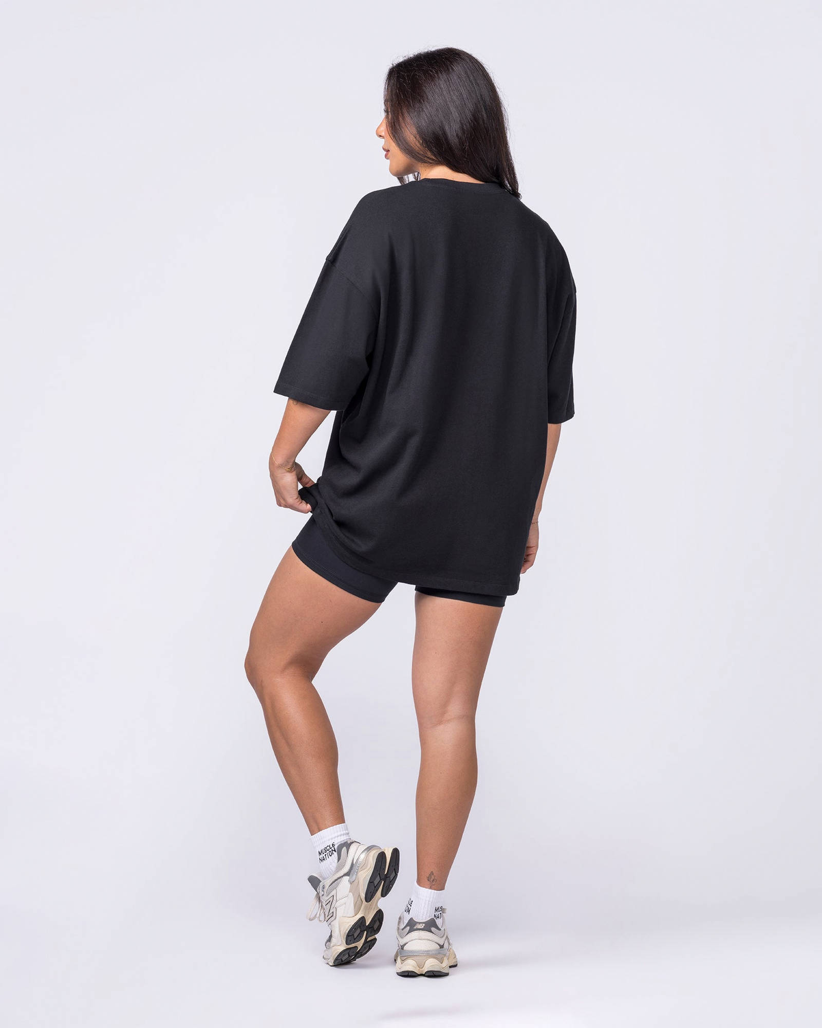 Spartan Oversized Tee - Black