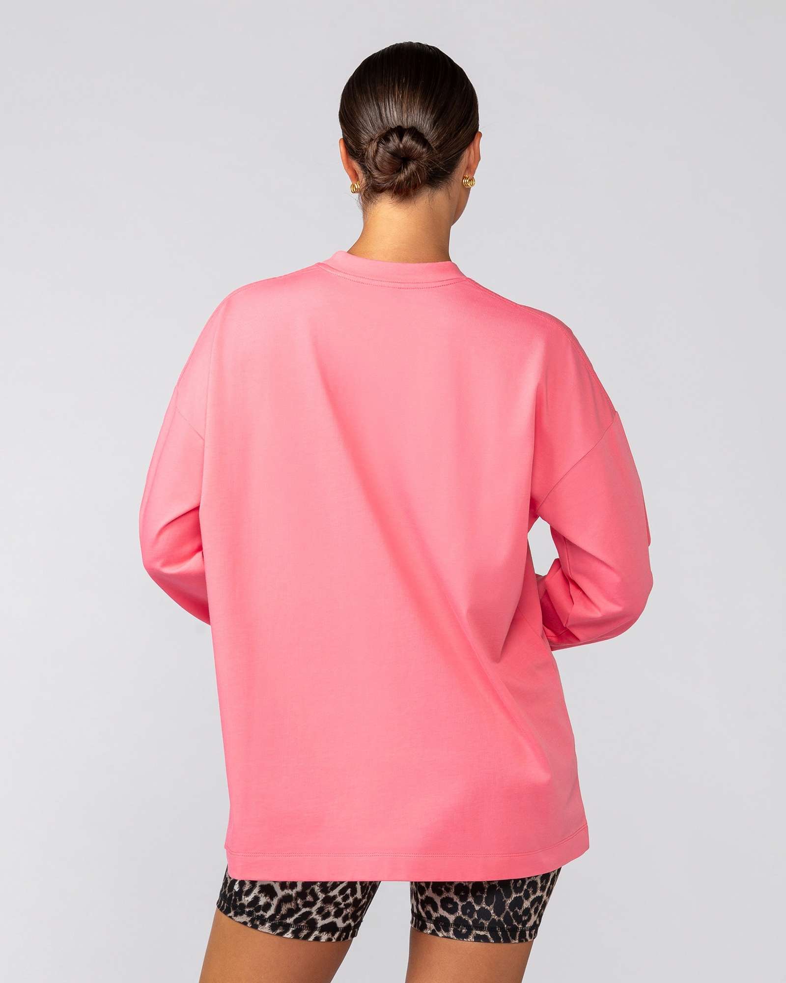 Stats Oversized Long Sleeve Tee - Calypso