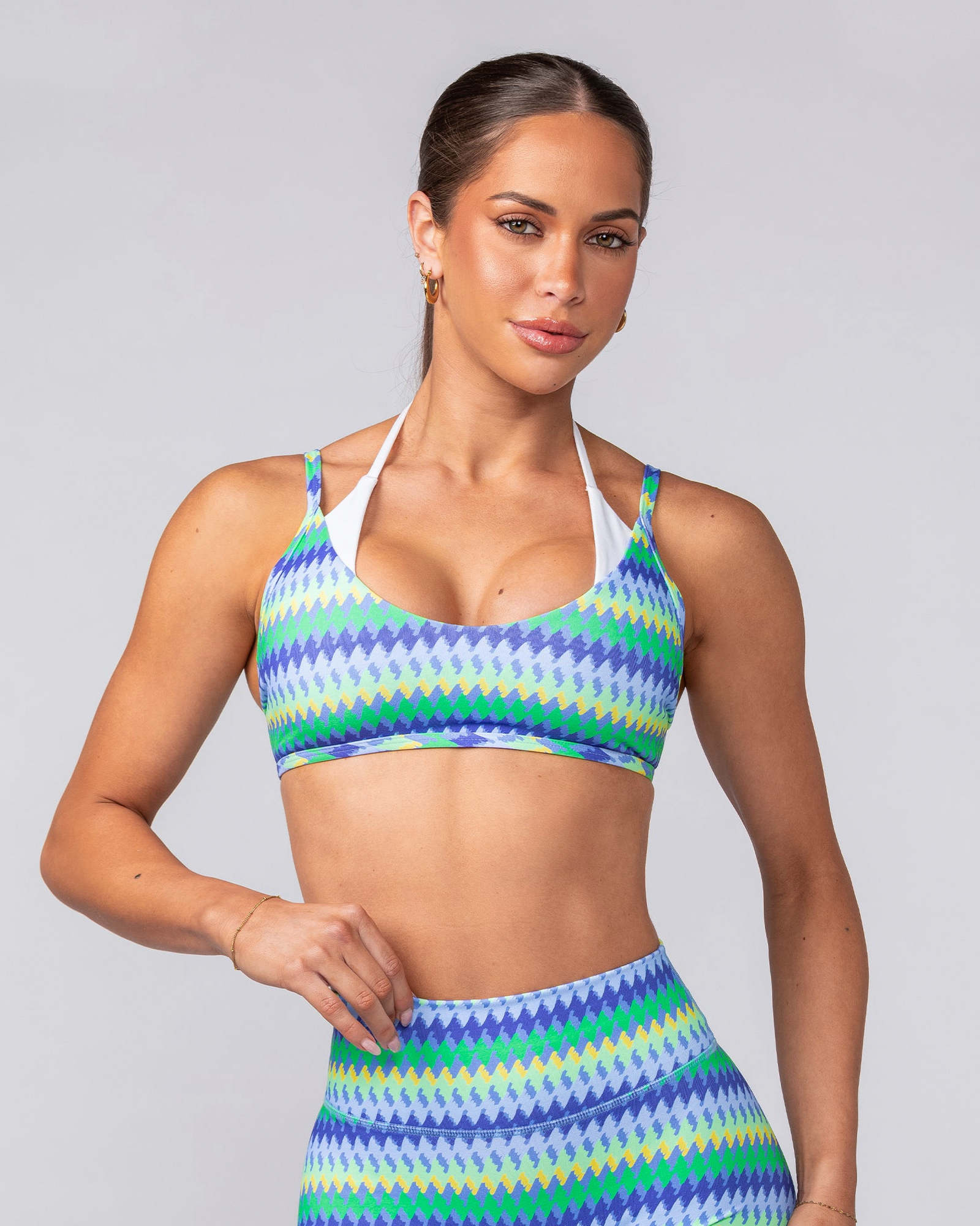 Stellar Bralette - Blue Fiesta Print