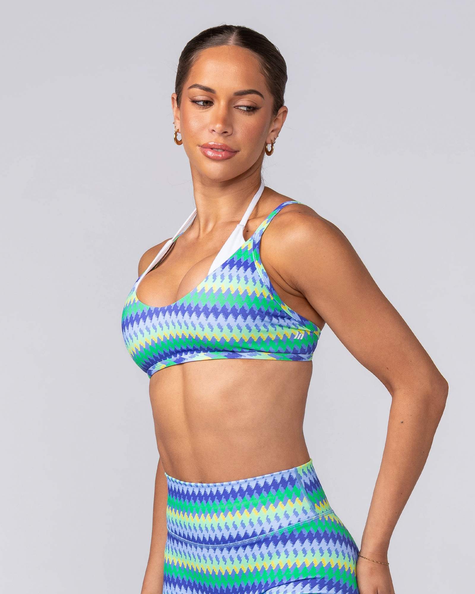 Stellar Bralette - Blue Fiesta Print