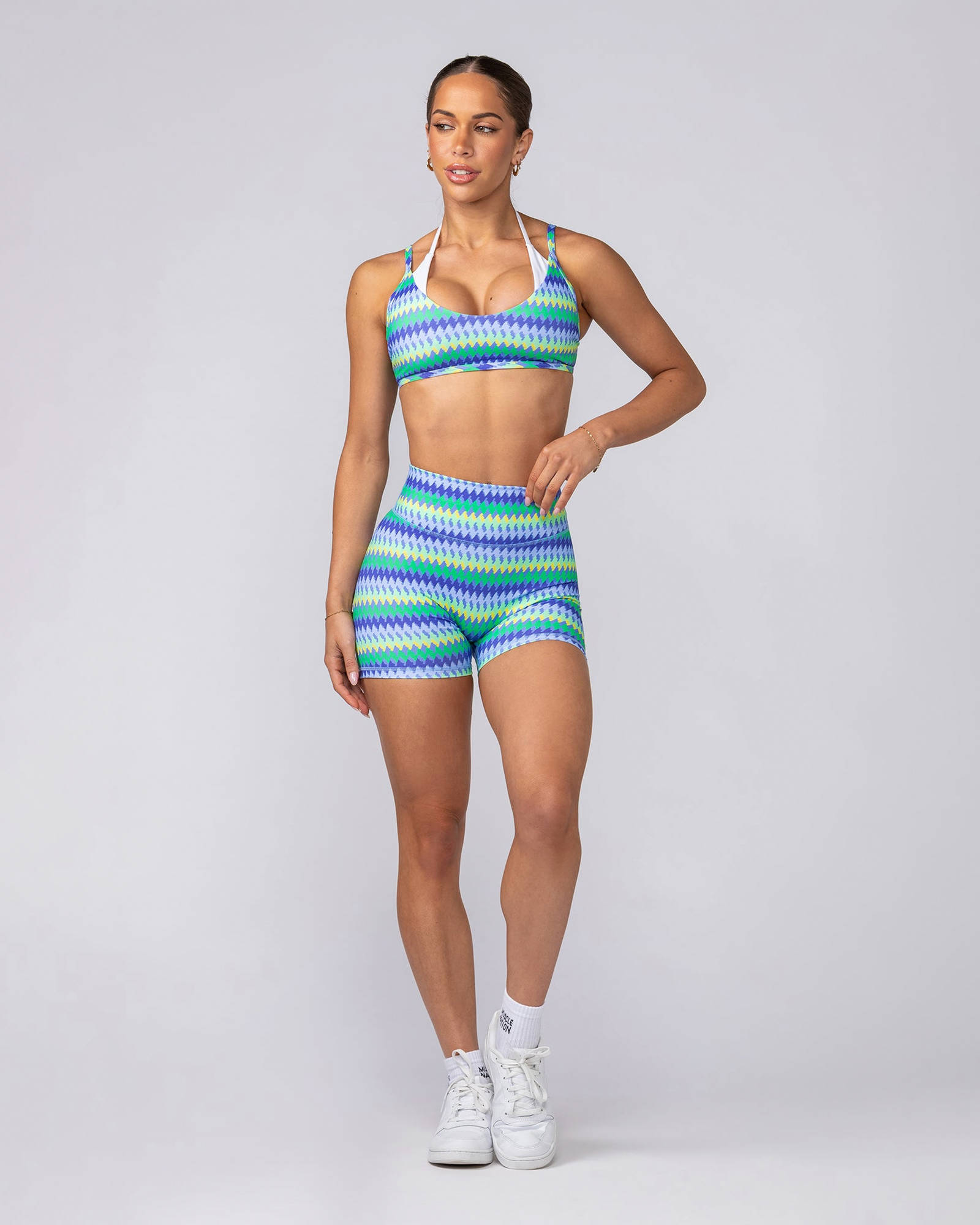 Stellar Bralette - Blue Fiesta Print
