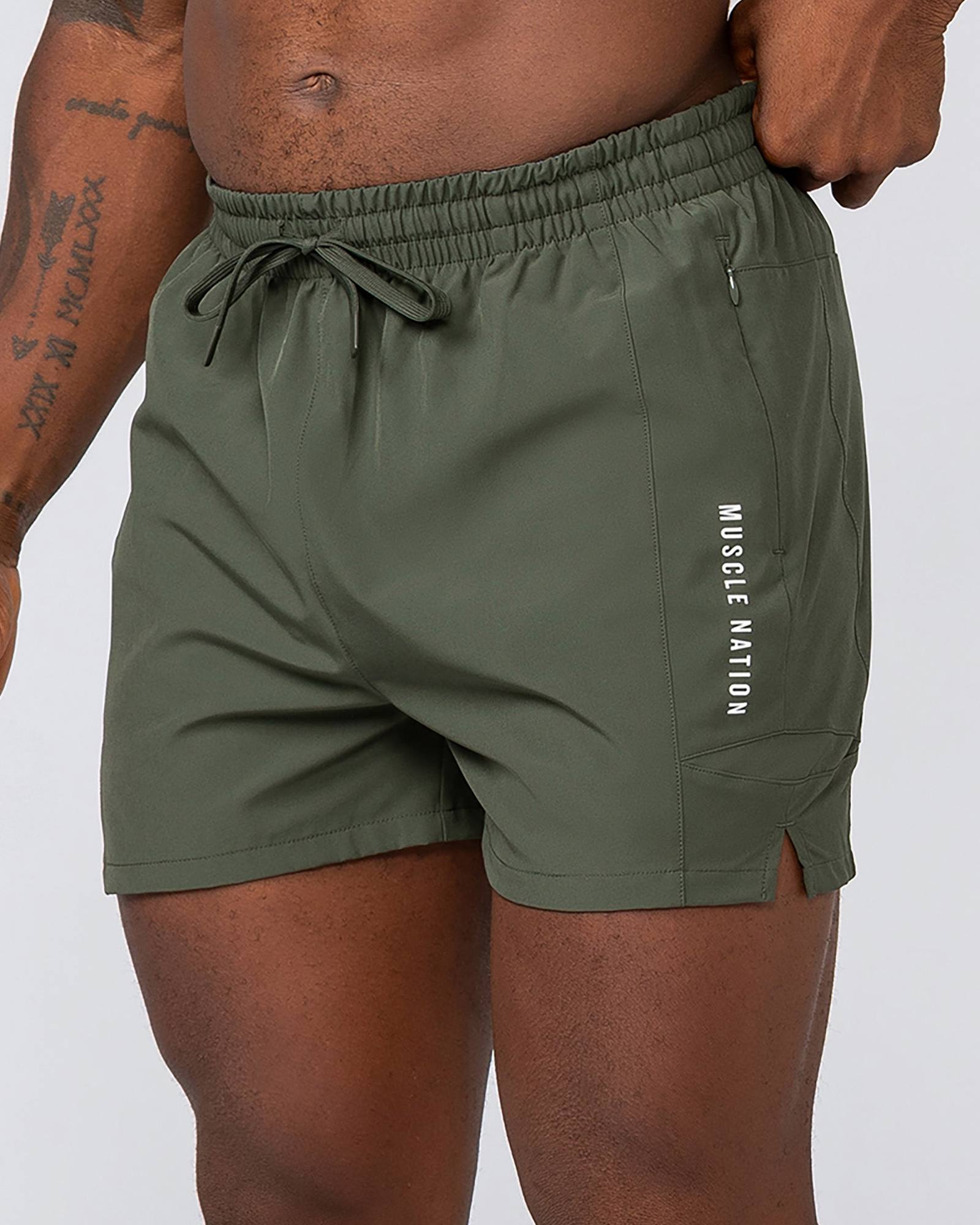 Streamline Training 3" Shorts - Dark Khaki