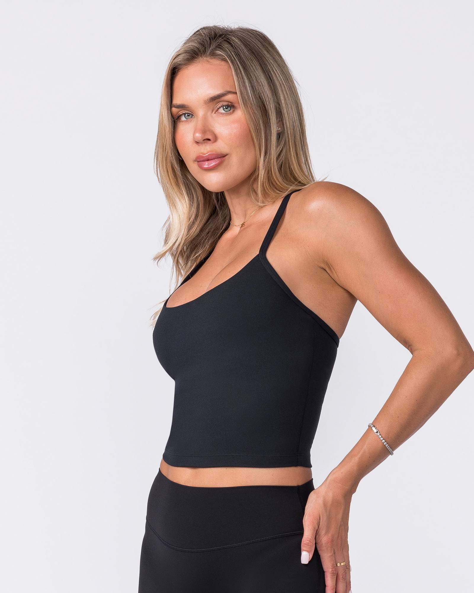 Stride Bra Tank - Black