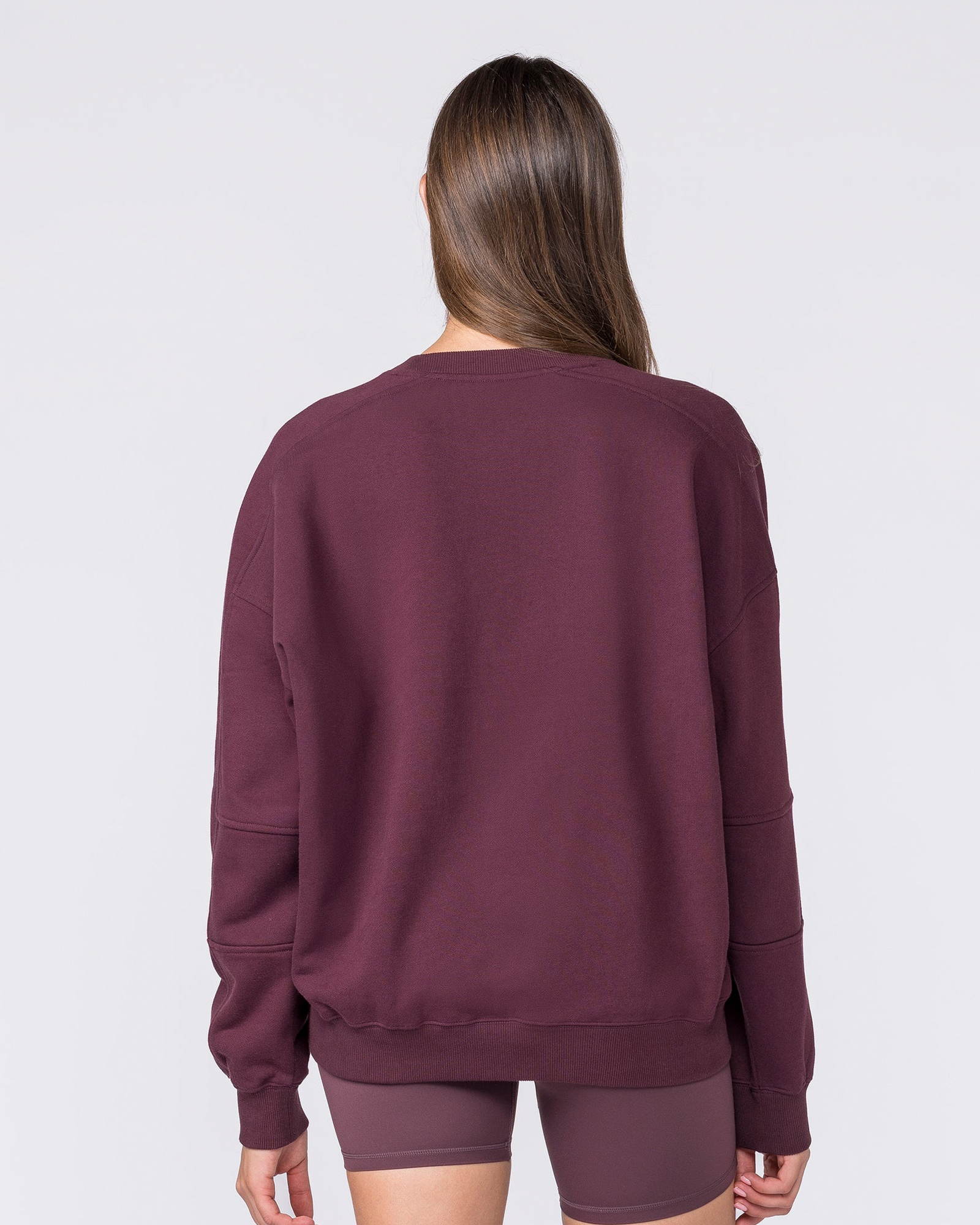 Studio Boxy Pullover - Dark Cherry