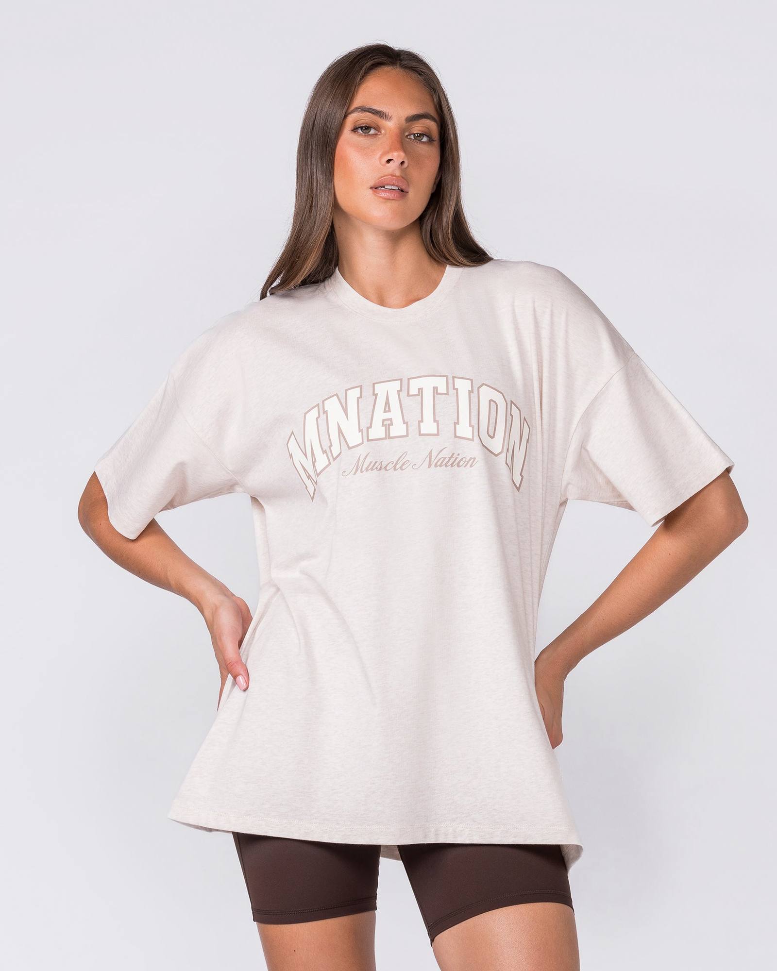Studio Oversized Tee - Dew Marl
