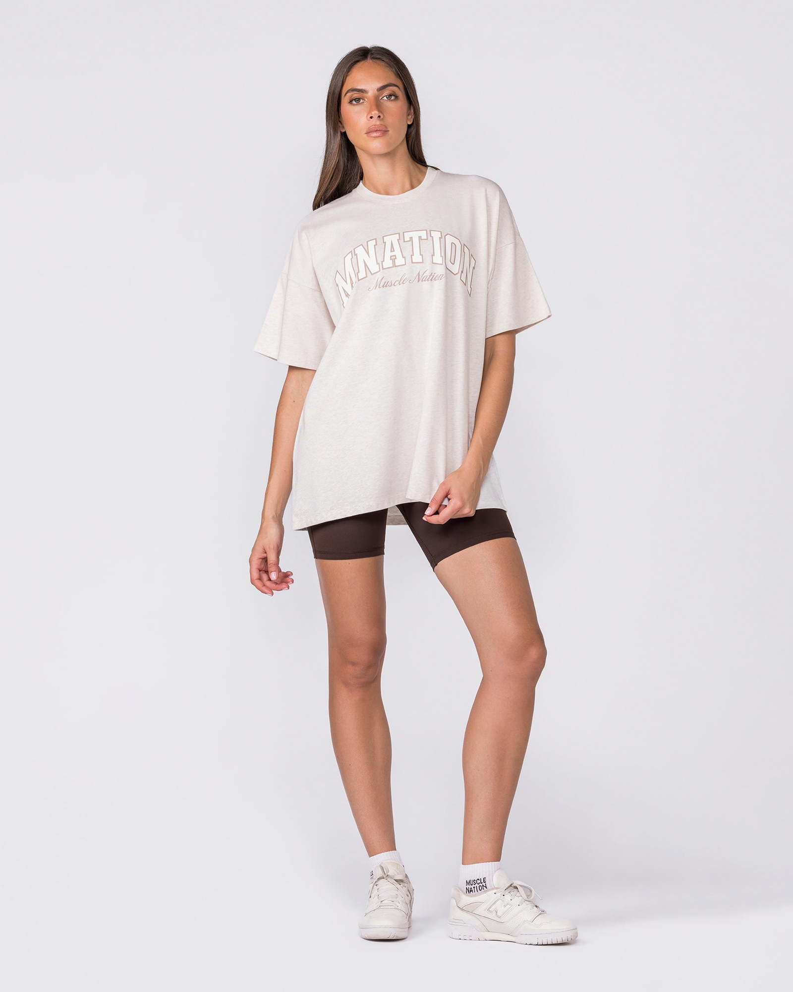 Studio Oversized Tee - Dew Marl