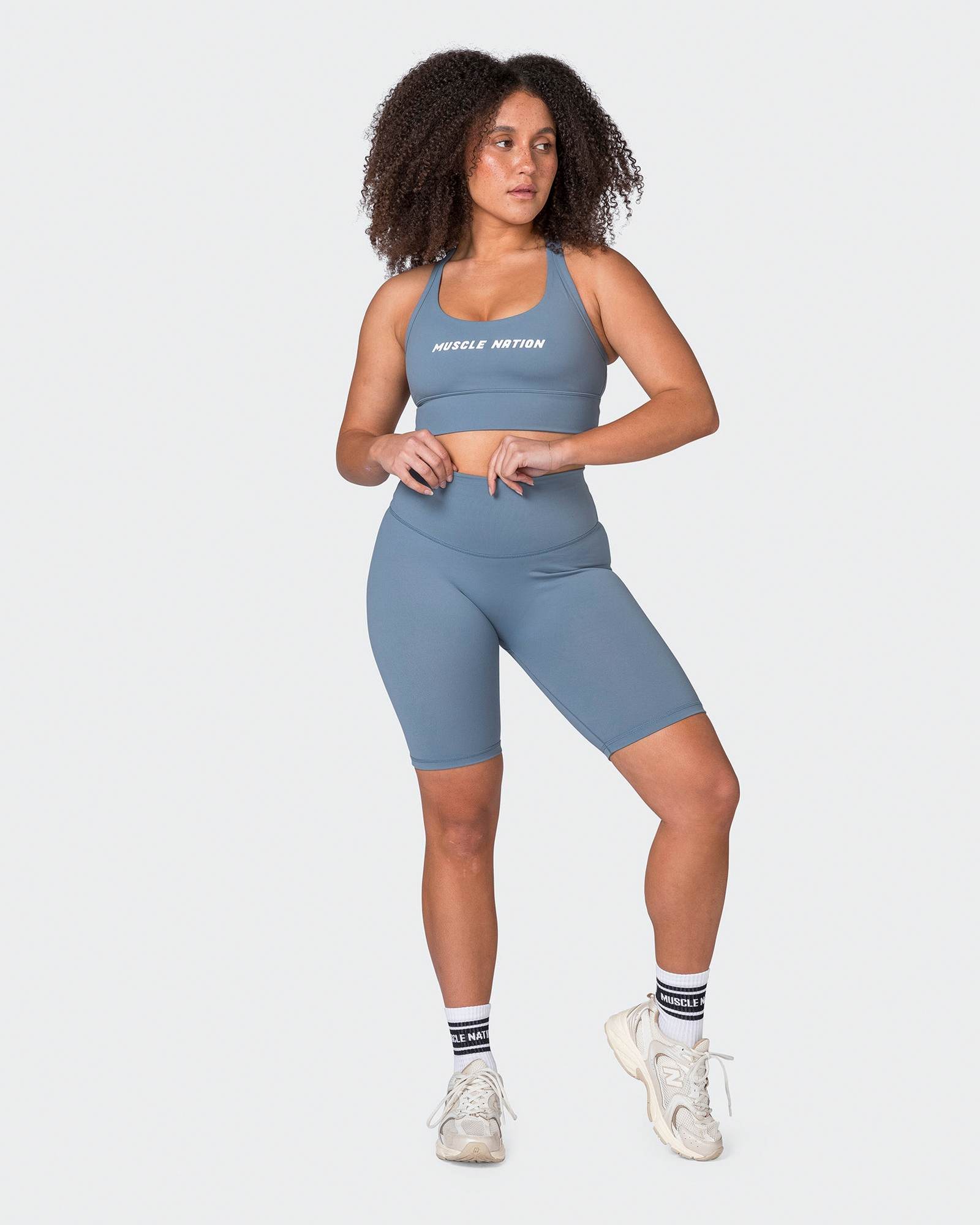 Ultra Signature Referee Length Shorts - Stone Blue