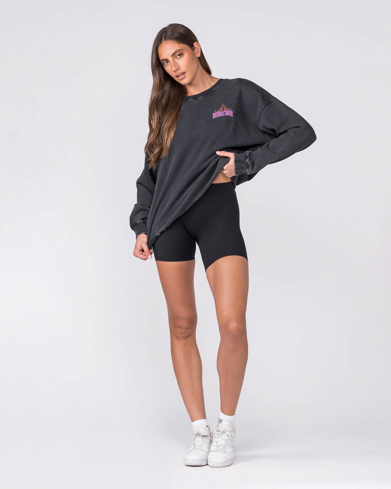 Surge Boxy Vintage Pullover - Washed Black