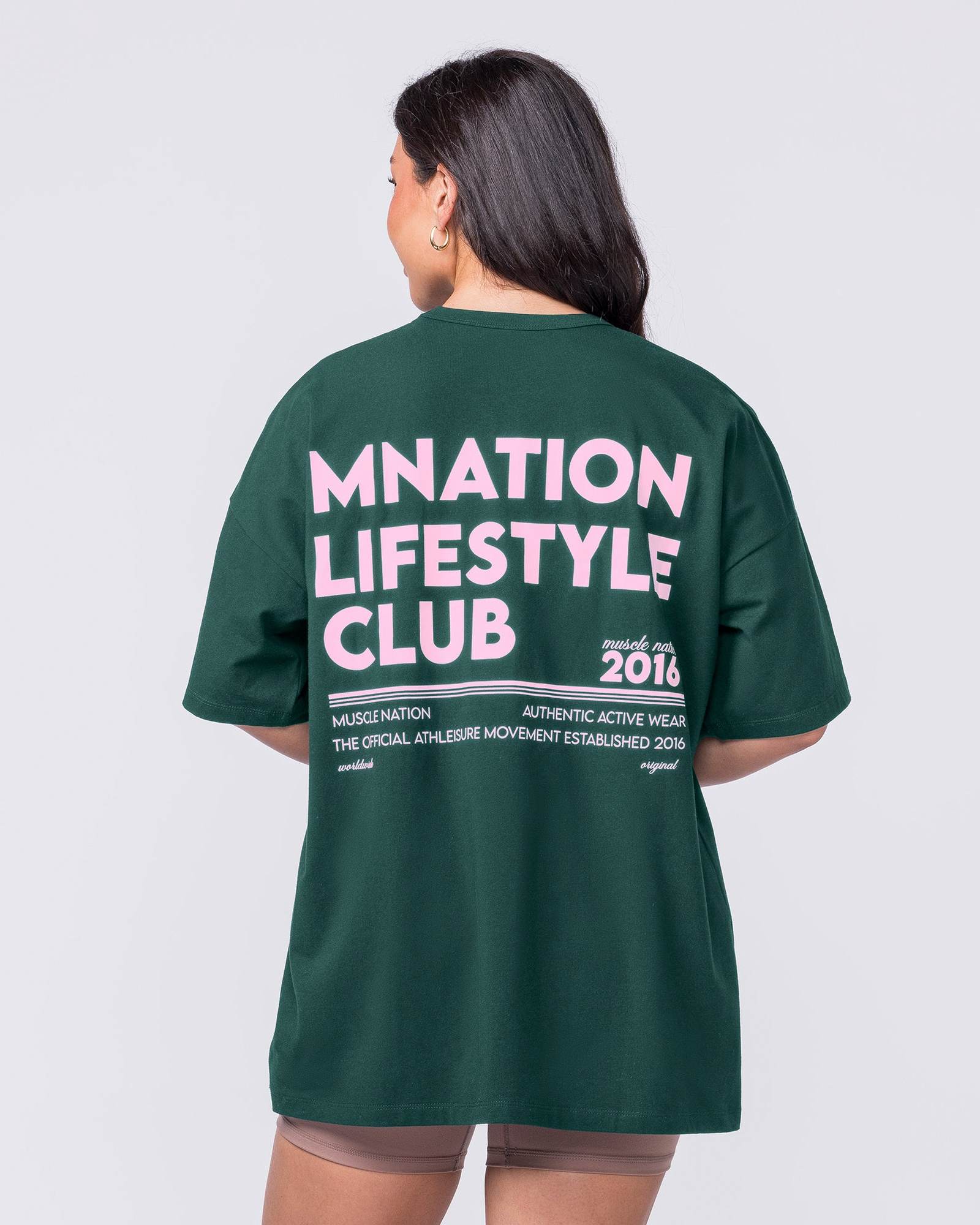 Lifestyle Club Oversized Tee - Sporting Green