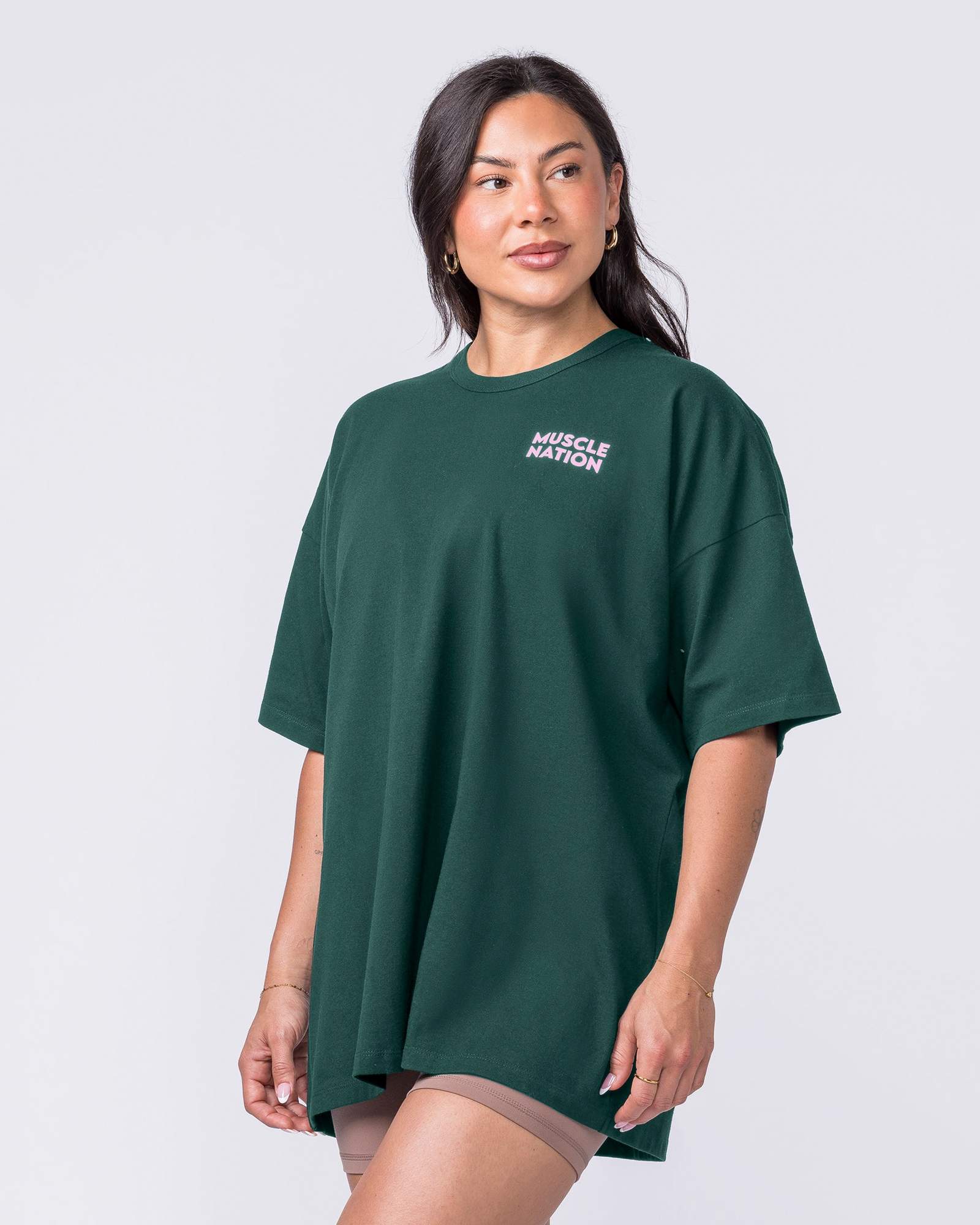 Lifestyle Club Oversized Tee - Sporting Green