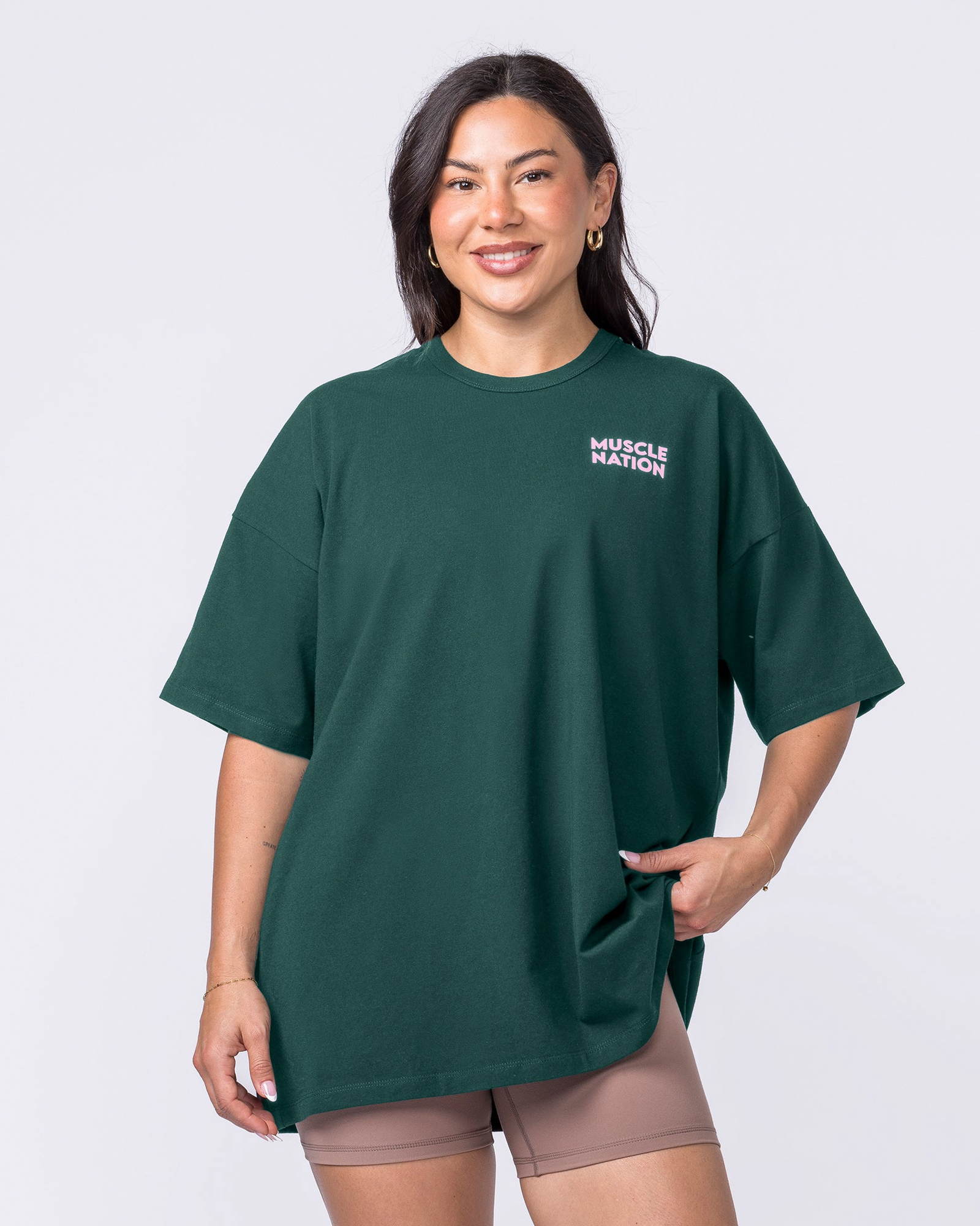 Lifestyle Club Oversized Tee - Sporting Green