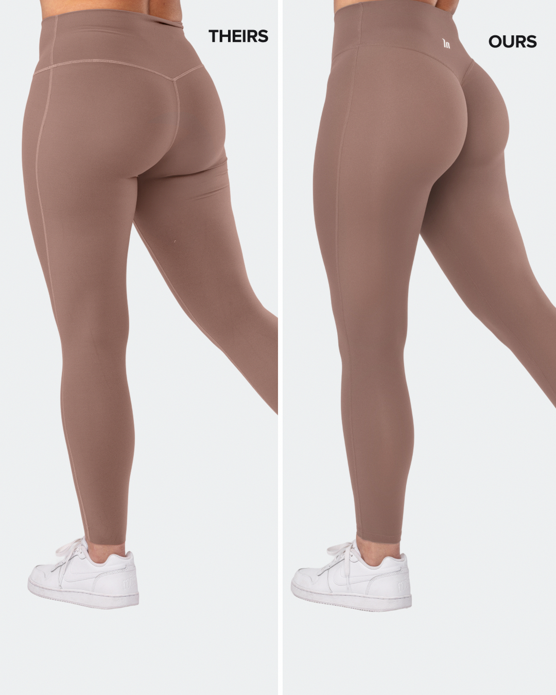 Aura Peachy Invisible Scrunch Ankle Leggings - Cookie