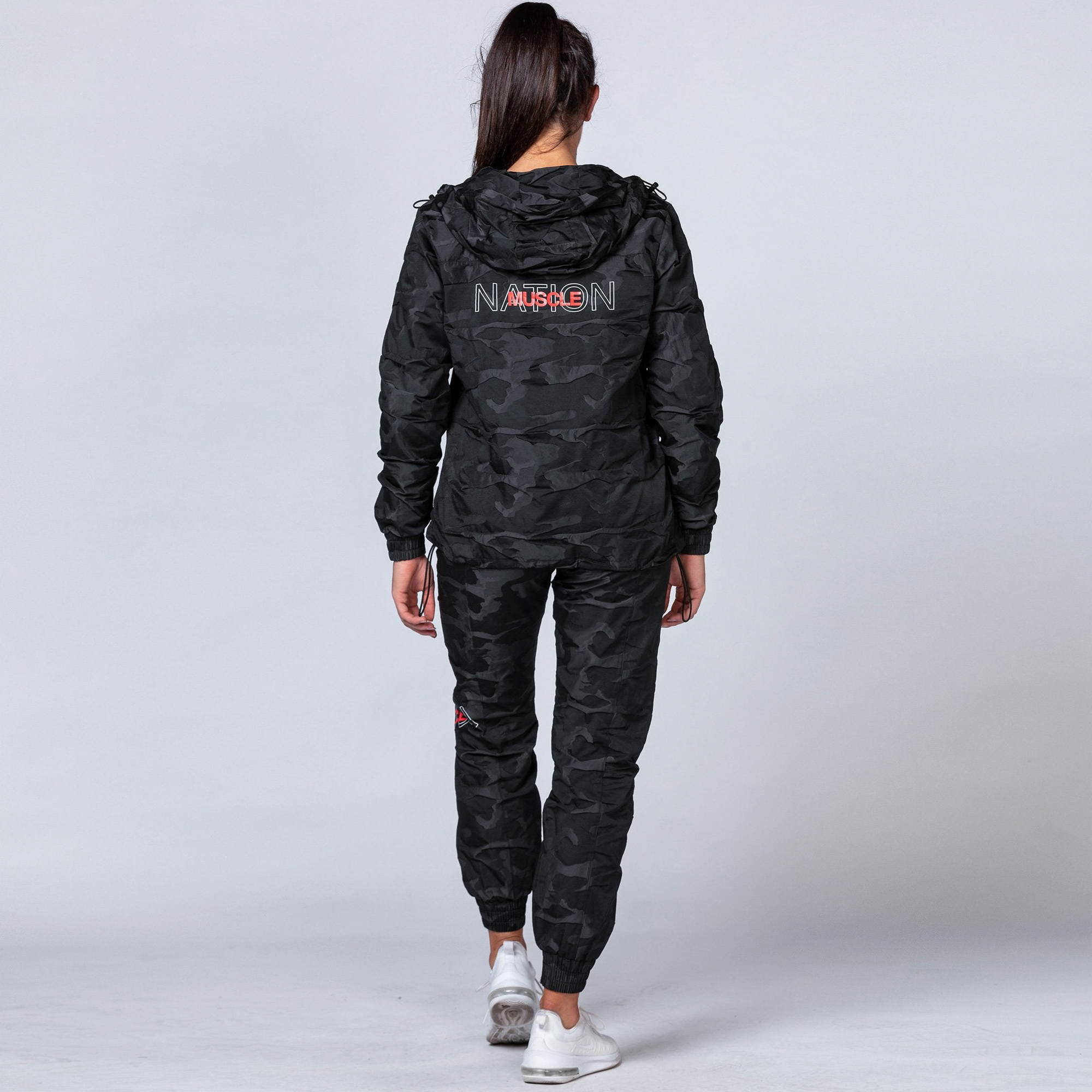 Unisex Tracksuit Pants - Black Camo